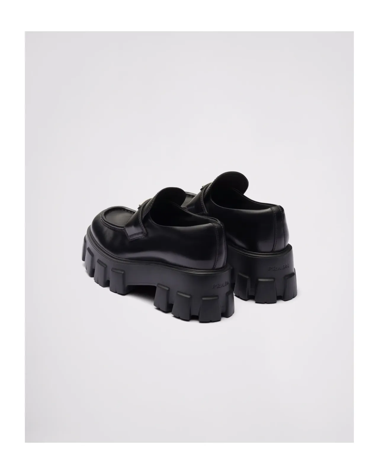 Brushed leather Monolith loafers | Matsuya Ginza