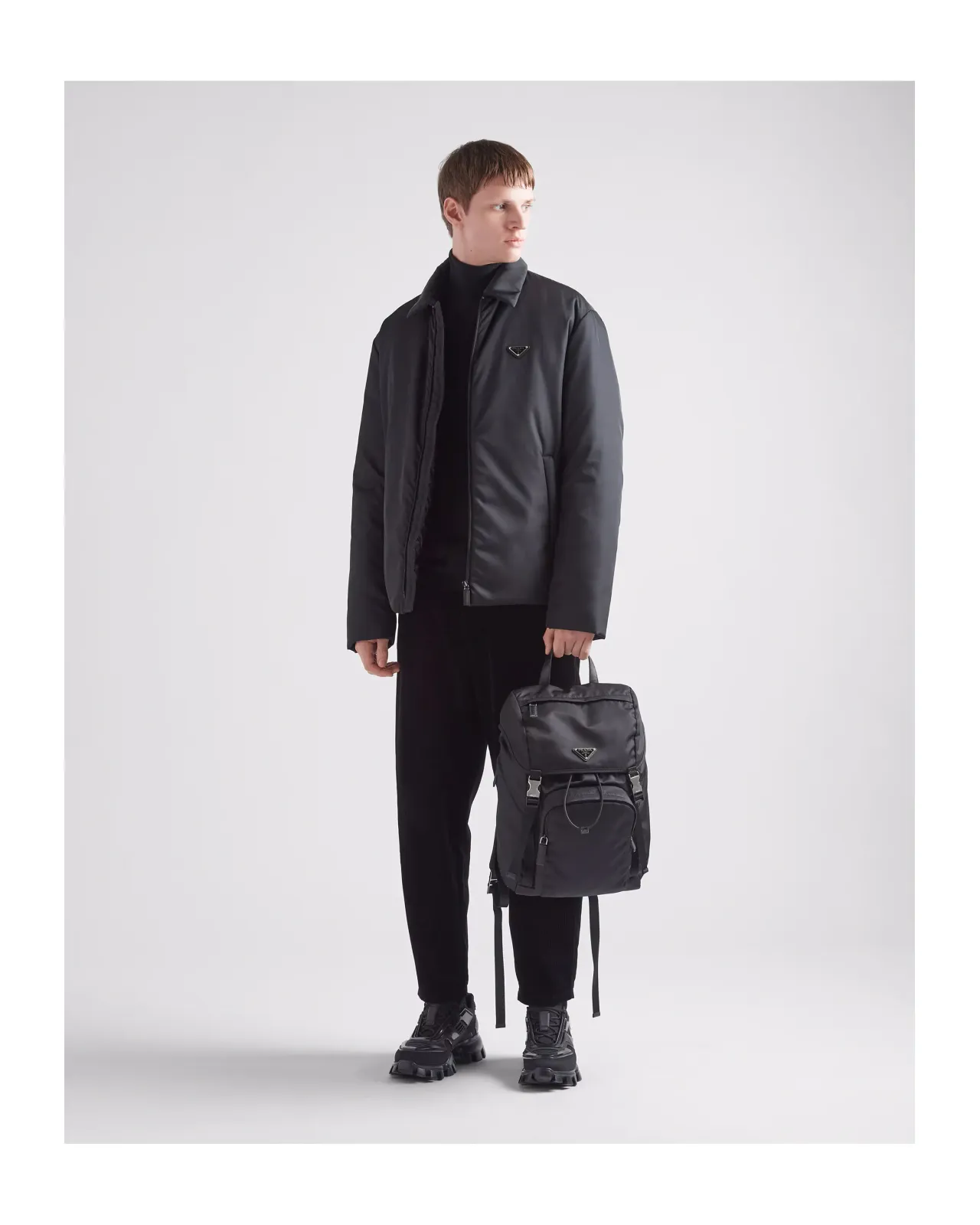 Re-Nylon xサフィアーノレザー バックパック | Matsuya Ginza