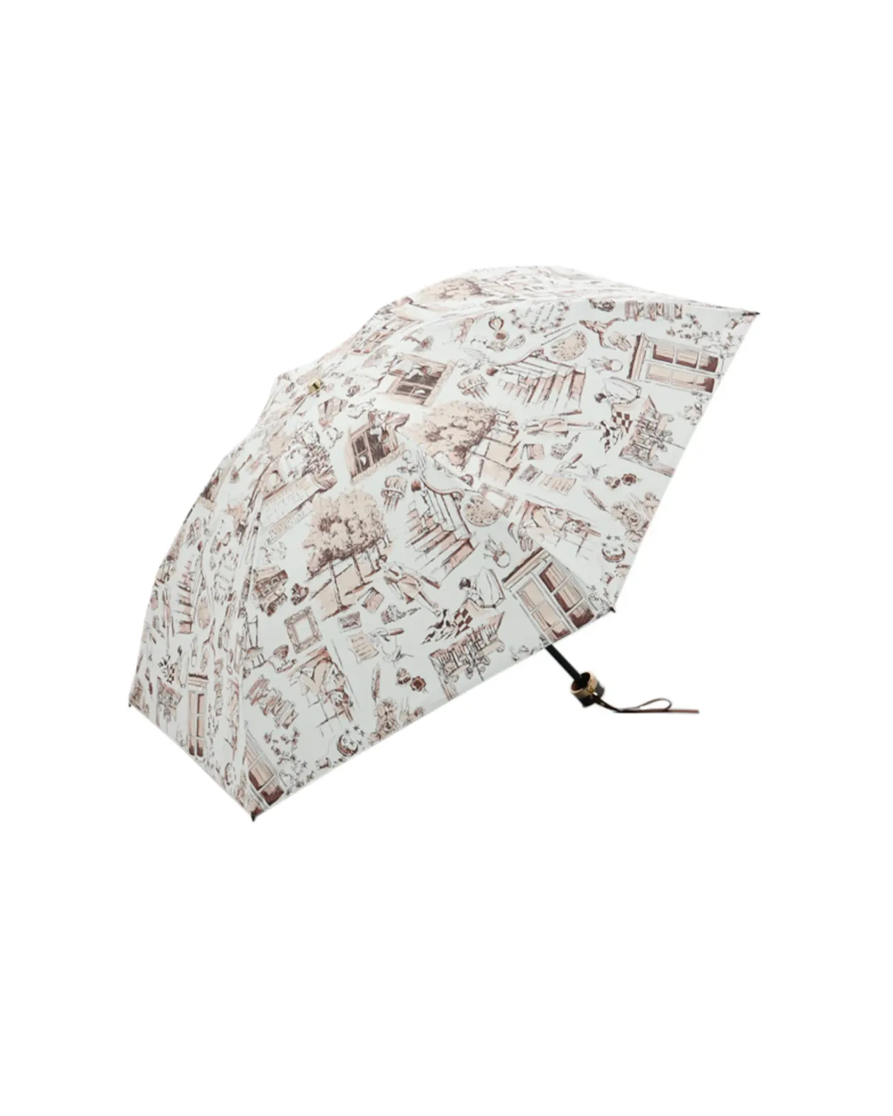 【新品】ビューランス　日傘　サマーシールド　晴雨兼用　折りたたみ　アニマル　軽量 Beaurance （ビューランス）】サマーシールド プリント夢が棲む場所