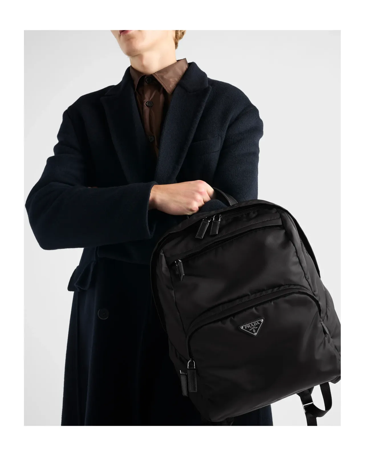 Re-Nylon xサフィアーノレザー バックパック | Matsuya Ginza