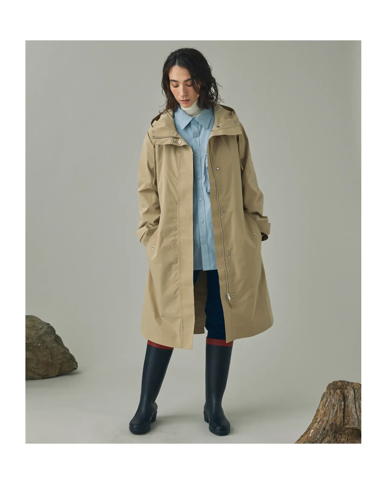 美品☆エーグル　透湿防水コットンタッチヘリテージトレンチコート　22年モデル 美品☆エーグル 透湿防水コットンタッチヘリテージトレンチコート 22年