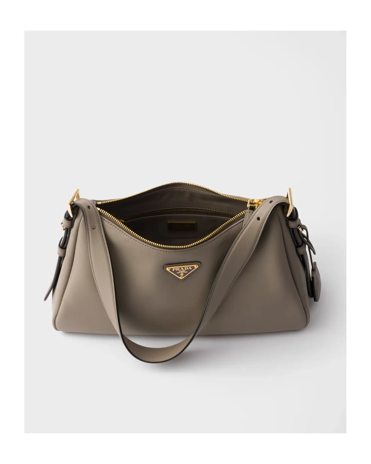 【美品！】PRADA プラダ　アースカラー ナチュラル プラダ アーケ クロシェ ショルダーバッグ | PRADA - 日本