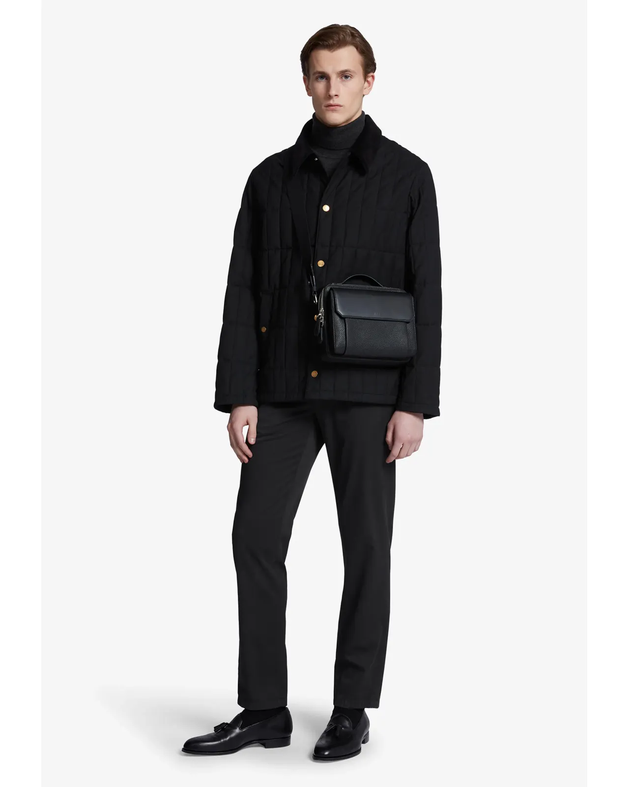 ブラック 1893 ハーネス トップハンドルバッグ | Matsuya Ginza