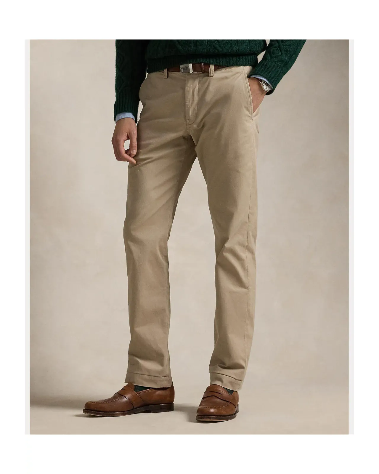 POLO RALPH LAUREN Straight Fit Washed Stretch Chino Pants