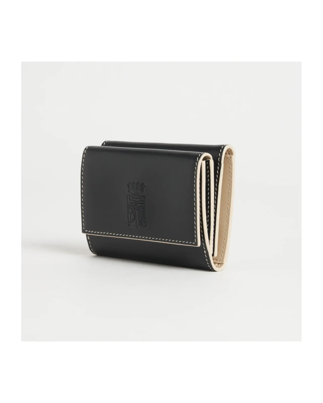 小物 Novelty Black Monogram Mini Wallet Tri-fold Mini Wallet with Coin Pocket | Matsuya Ginza