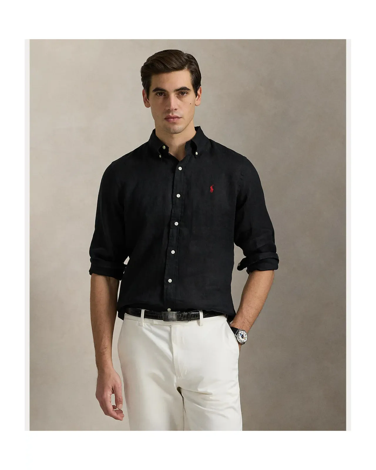 POLO RALPH LAUREN クラシック フィット リネン シャツ | Matsuya Ginza