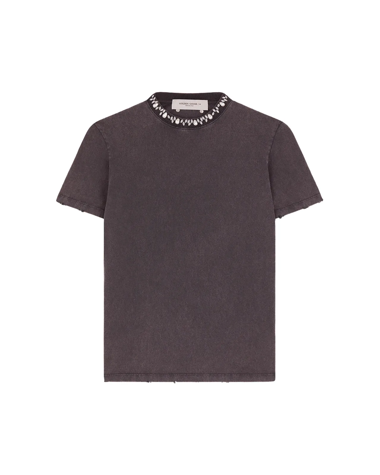 チャコールグレー Tシャツ クリスタル | Matsuya Ginza