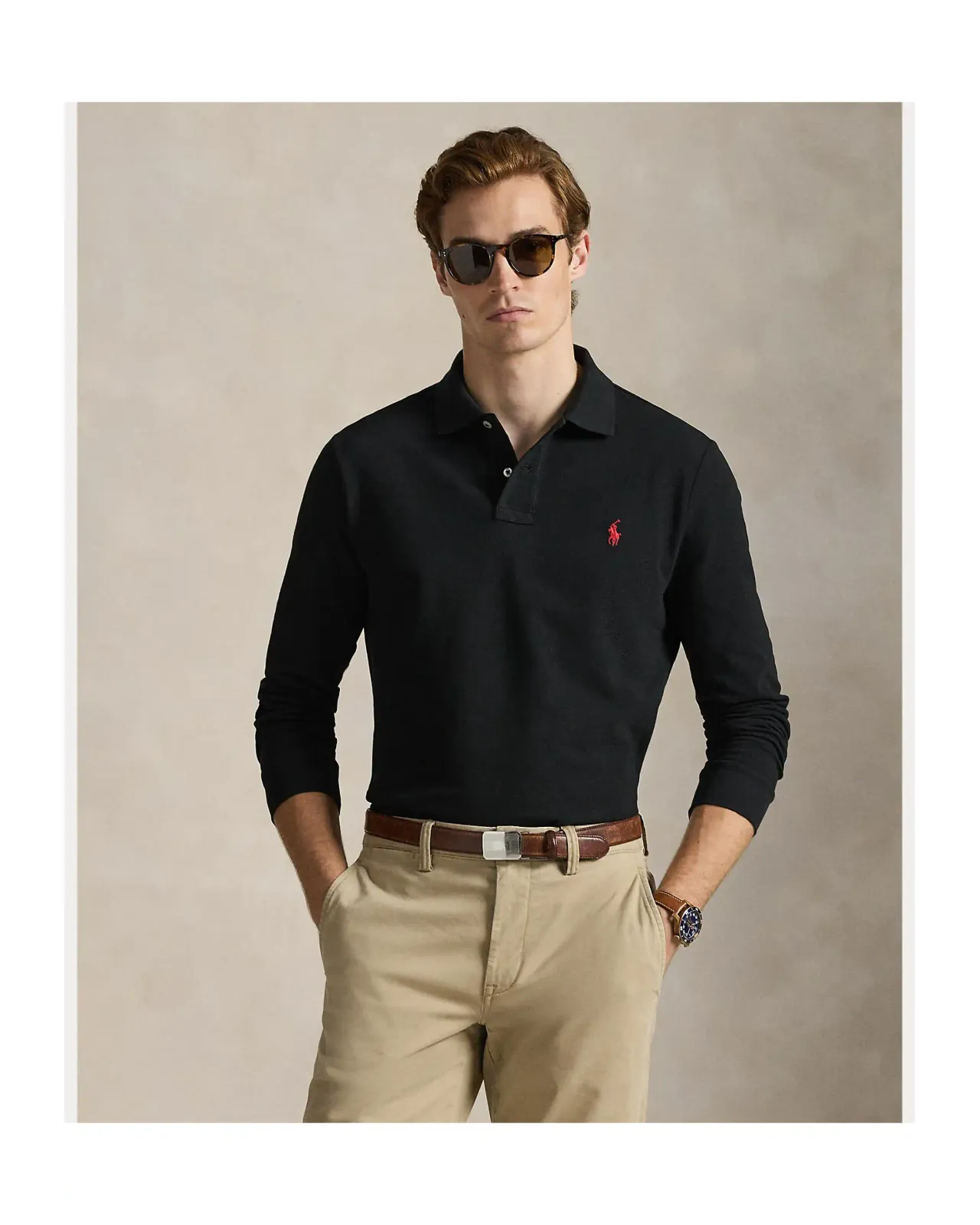 POLO RALPH LAUREN カスタム スリム フィット メッシュ ポロシャツ