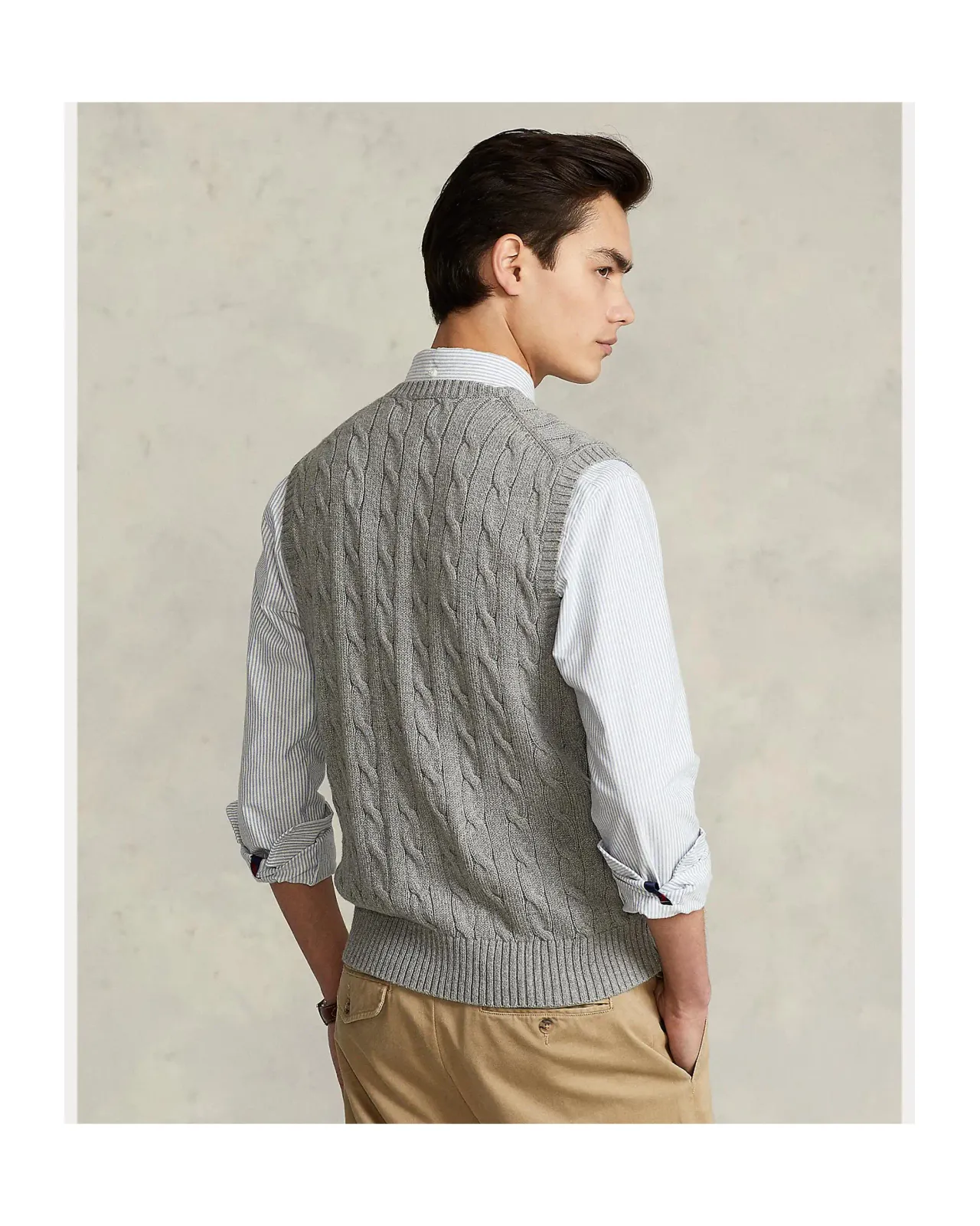 POLO RALPH LAUREN ケーブルニット コットン セーター ベスト