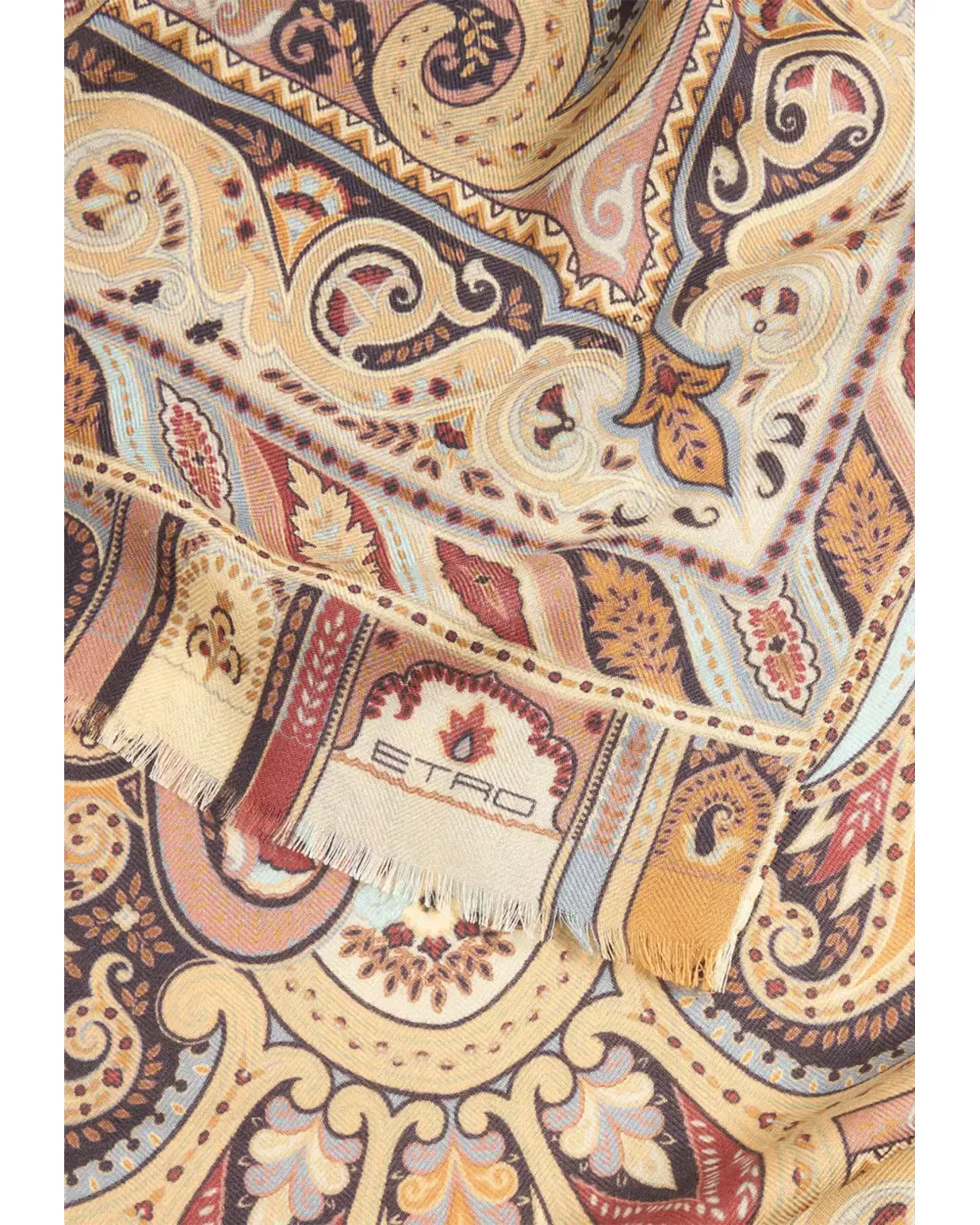 Engineered Print Cashmere & Silk Scarf | Matsuya Ginza