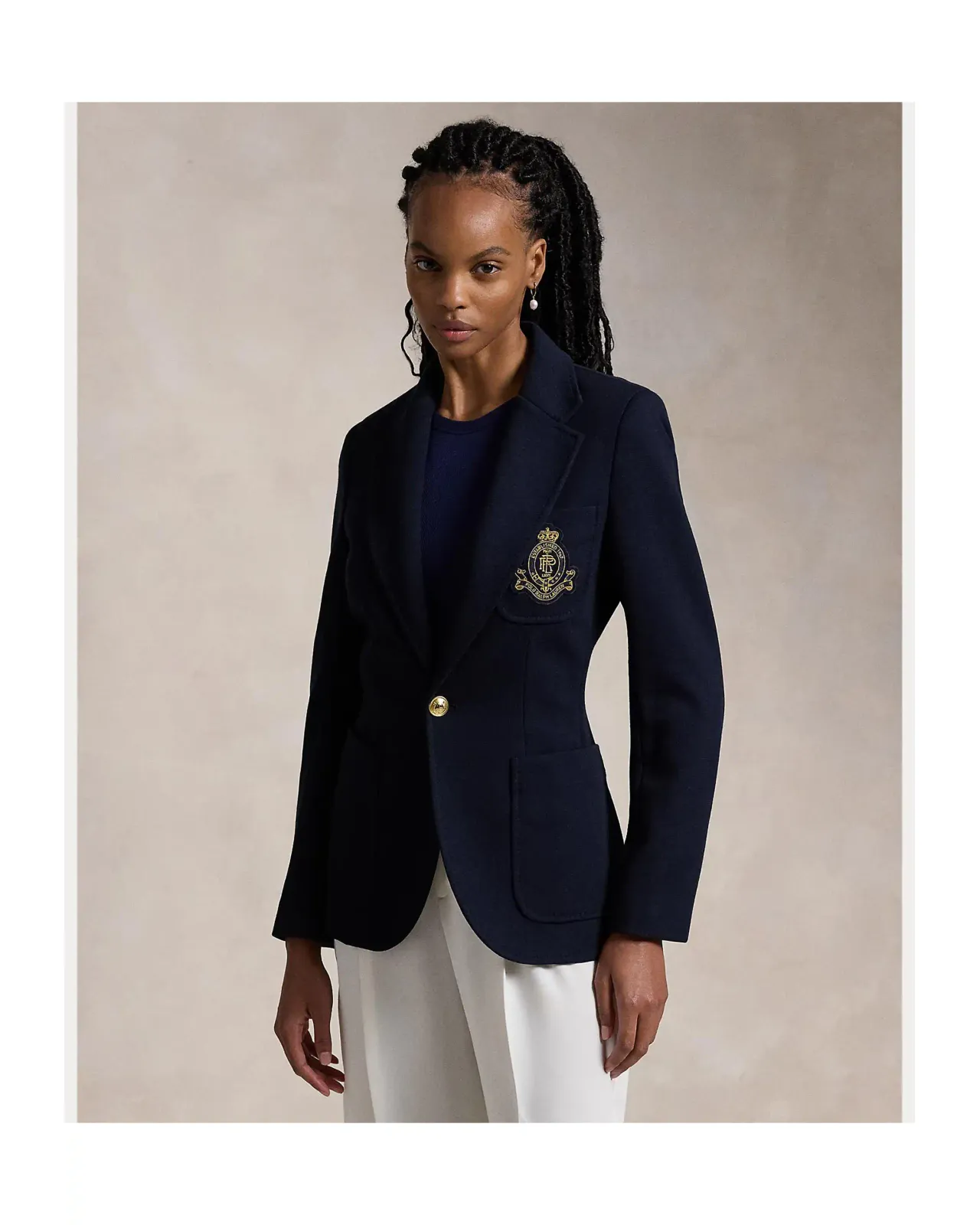 POLO RALPH LAUREN ロゴクレスト ニット ブレザー | Matsuya Ginza