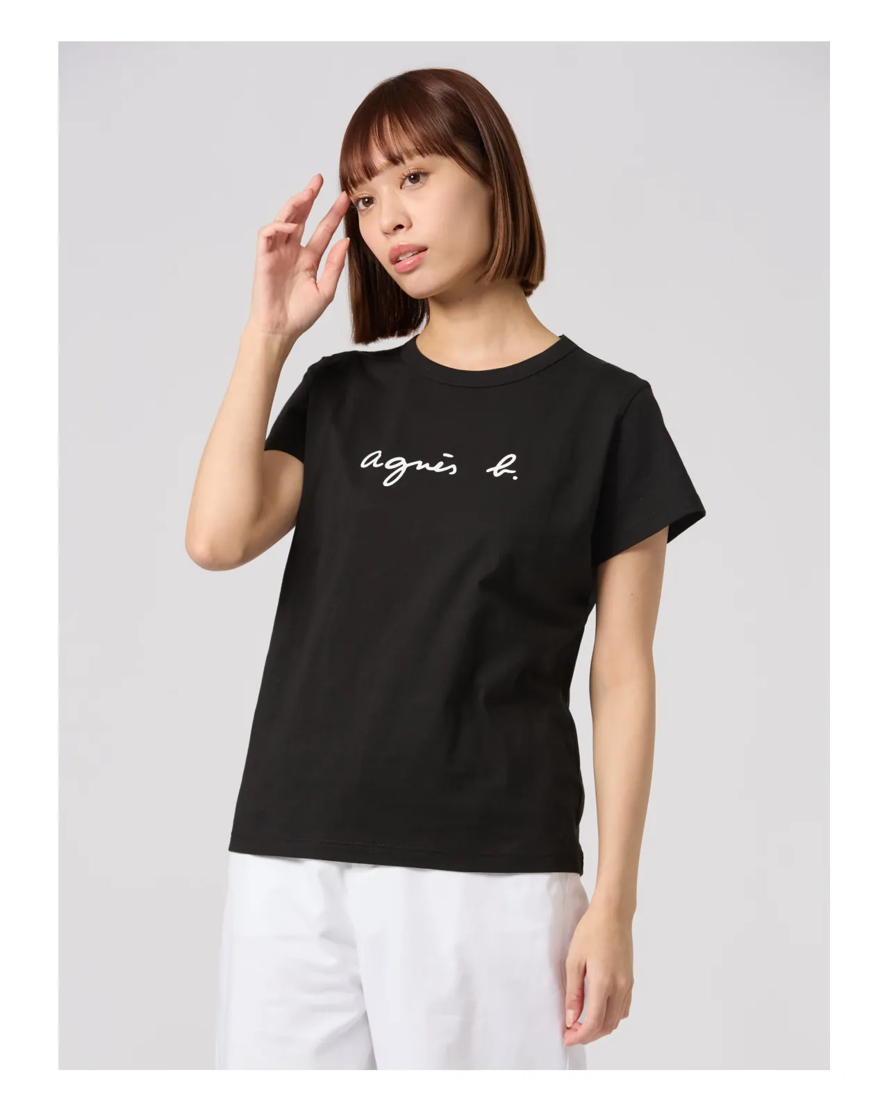 ロゴプリント コットン 半袖Tシャツ ”Brando” | Matsuya Ginza