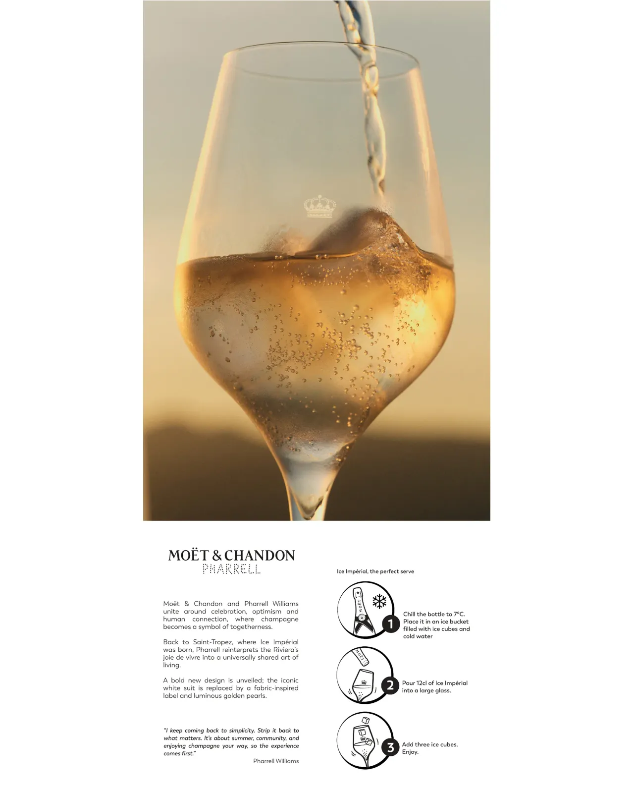 Moët & Chandon Ice Impérial Pharrell Williams Collaboration