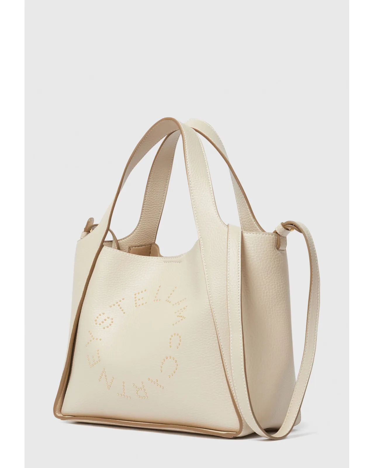 ロゴ トップハンドル クロスボディ トートバッグ クリーム | Matsuya Ginza ロゴ トップハンドル クロスボディ トートバッグ クリーム | Matsuya Ginza