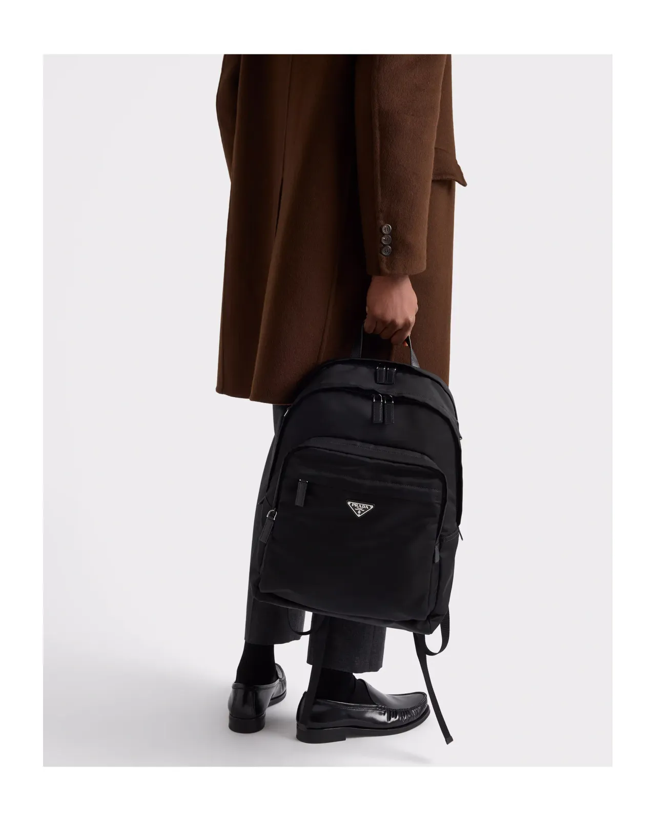 【美品】PRADA サフィアーノ ナイロン 3way リュック ビジネスバッグ PRADA（プラダ） 美品 Re-Nylon Xサフィアーノレザー バックパック
