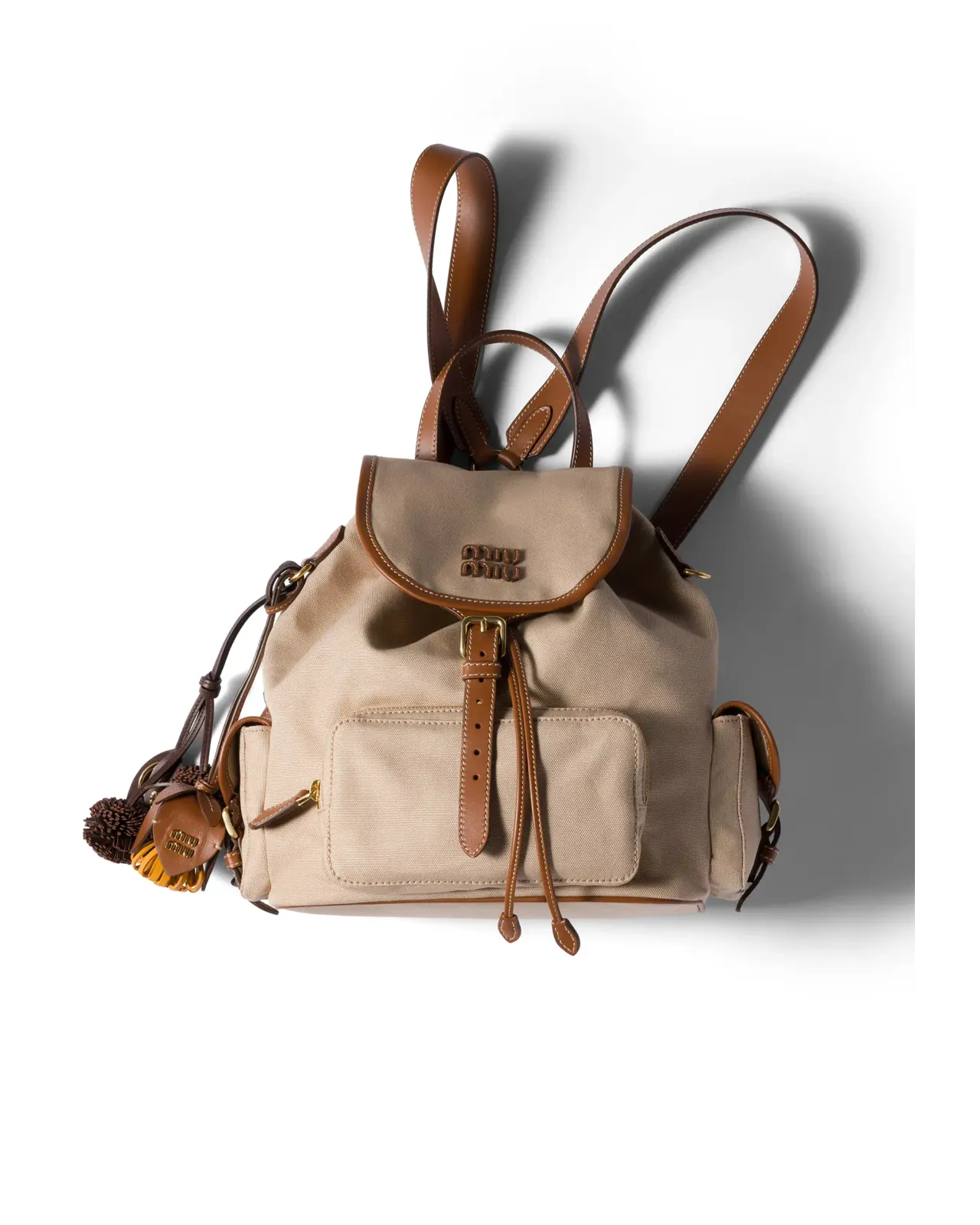 Canvas x Leather Backpack | Matsuya Ginza