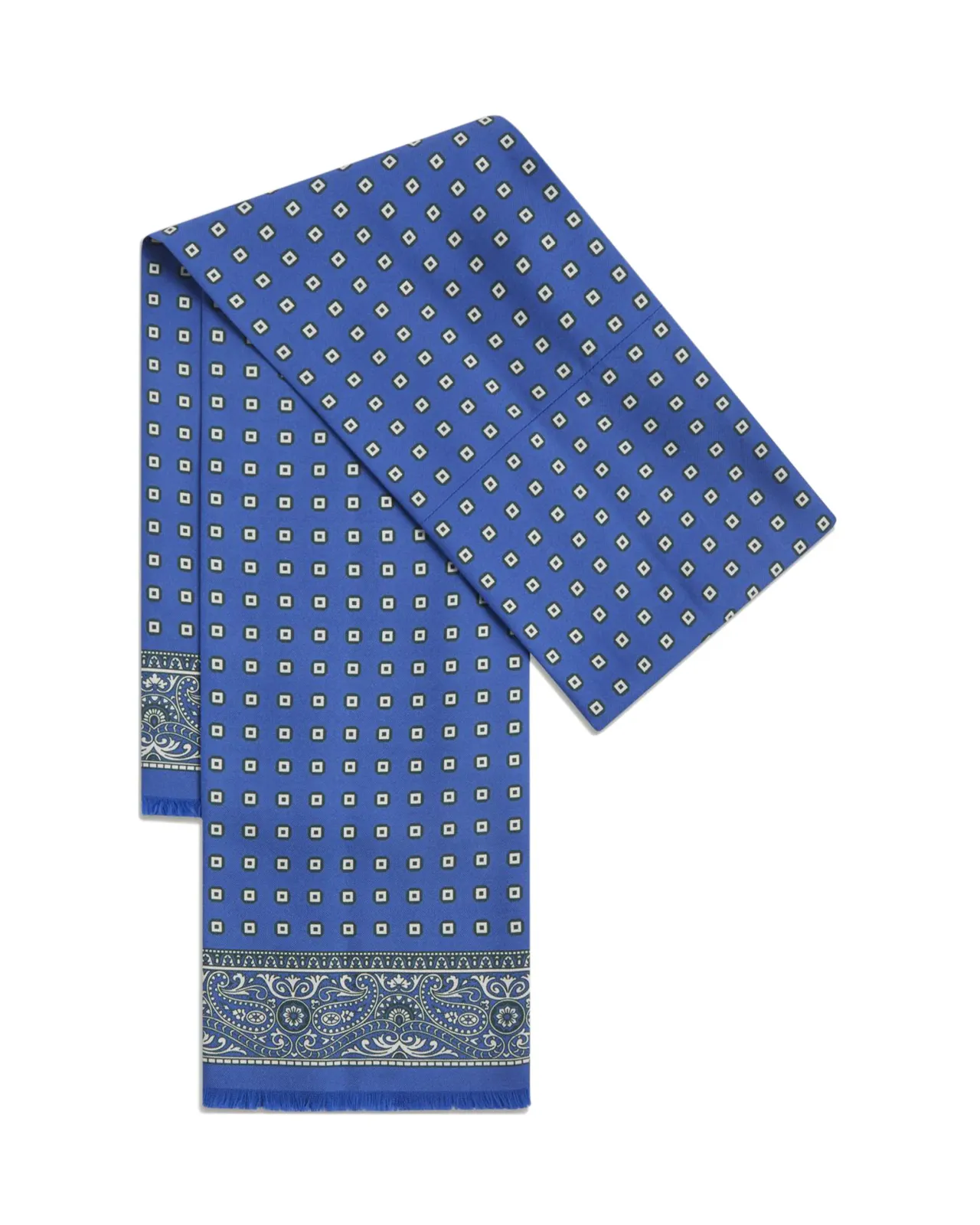 ウールシルク ジャカードプリント チューブスカーフ | Matsuya Ginza