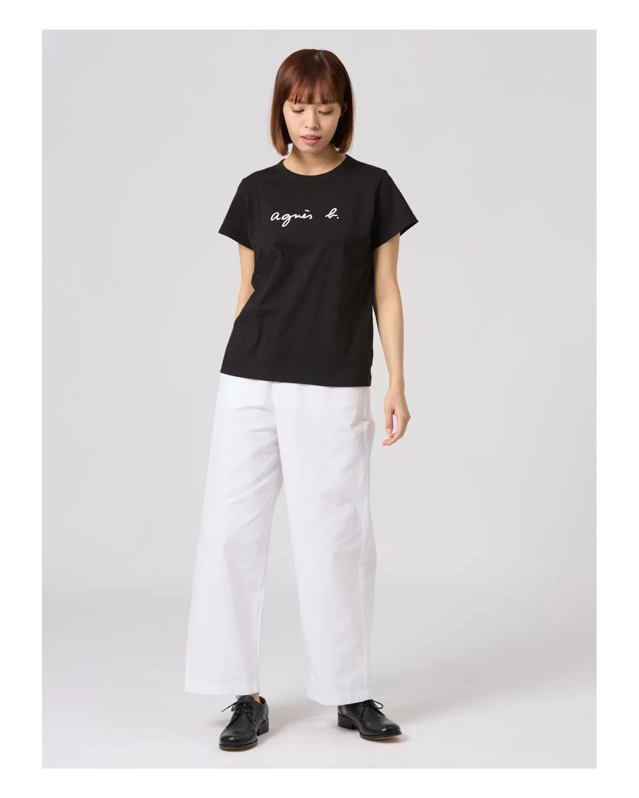 ロゴプリント コットン 半袖Tシャツ 