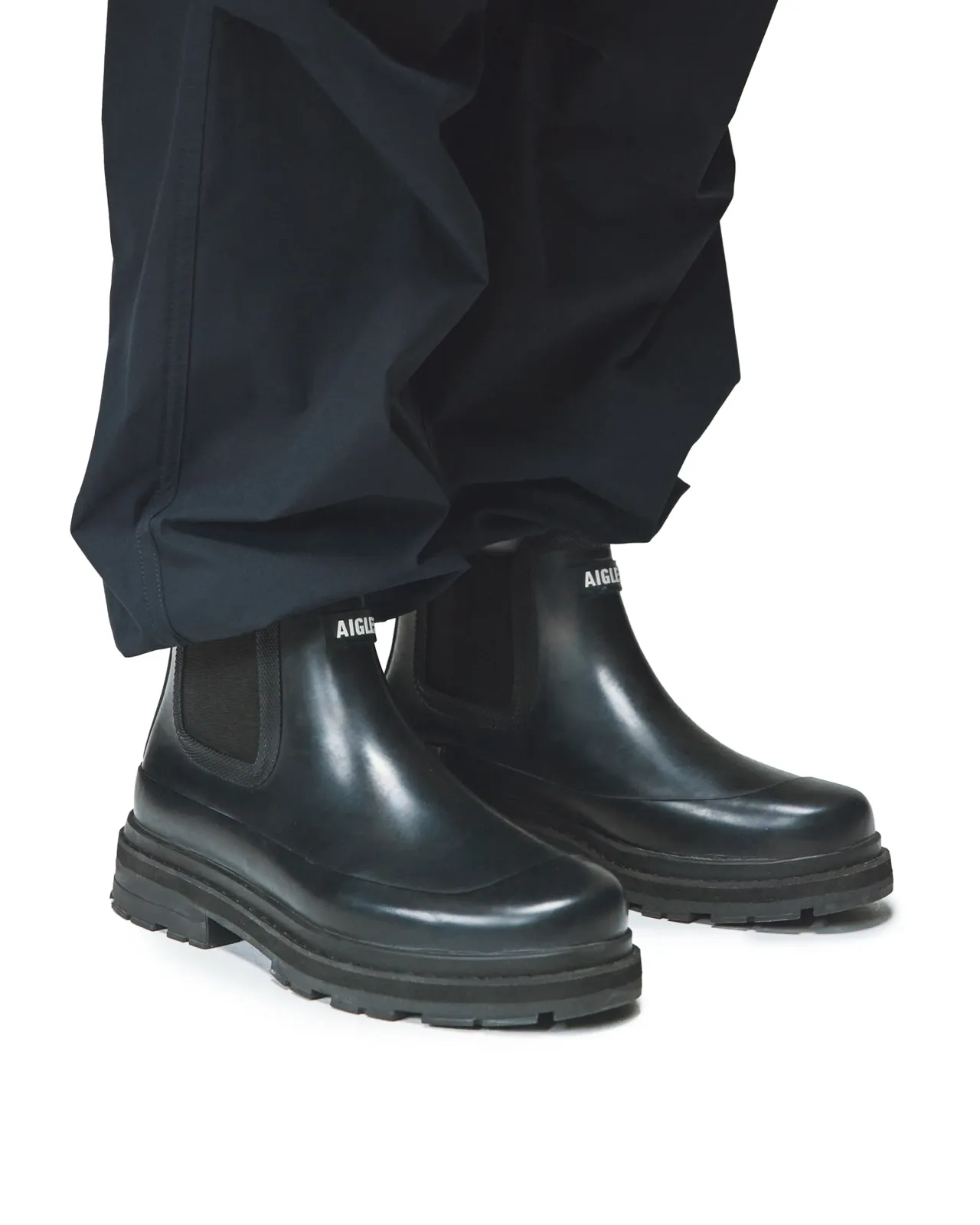 厚底 防水 ソフトレイン M2 ラバーブーツ / チェルシーブーツ