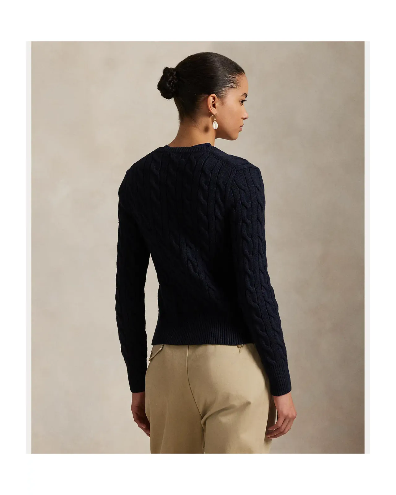 POLO RALPH LAUREN ケーブルニット コットン クルーネック