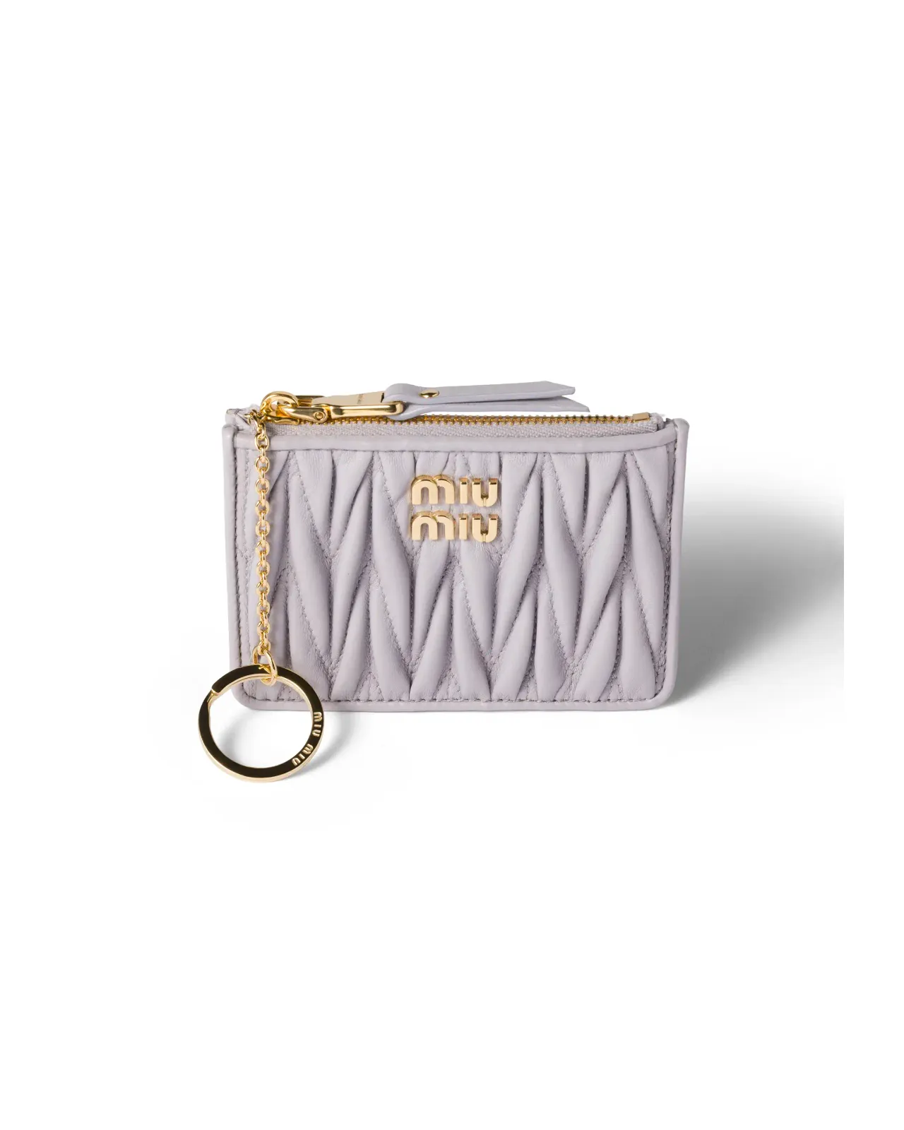 Matelassé Nappa Leather Card Holder | Matsuya Ginza