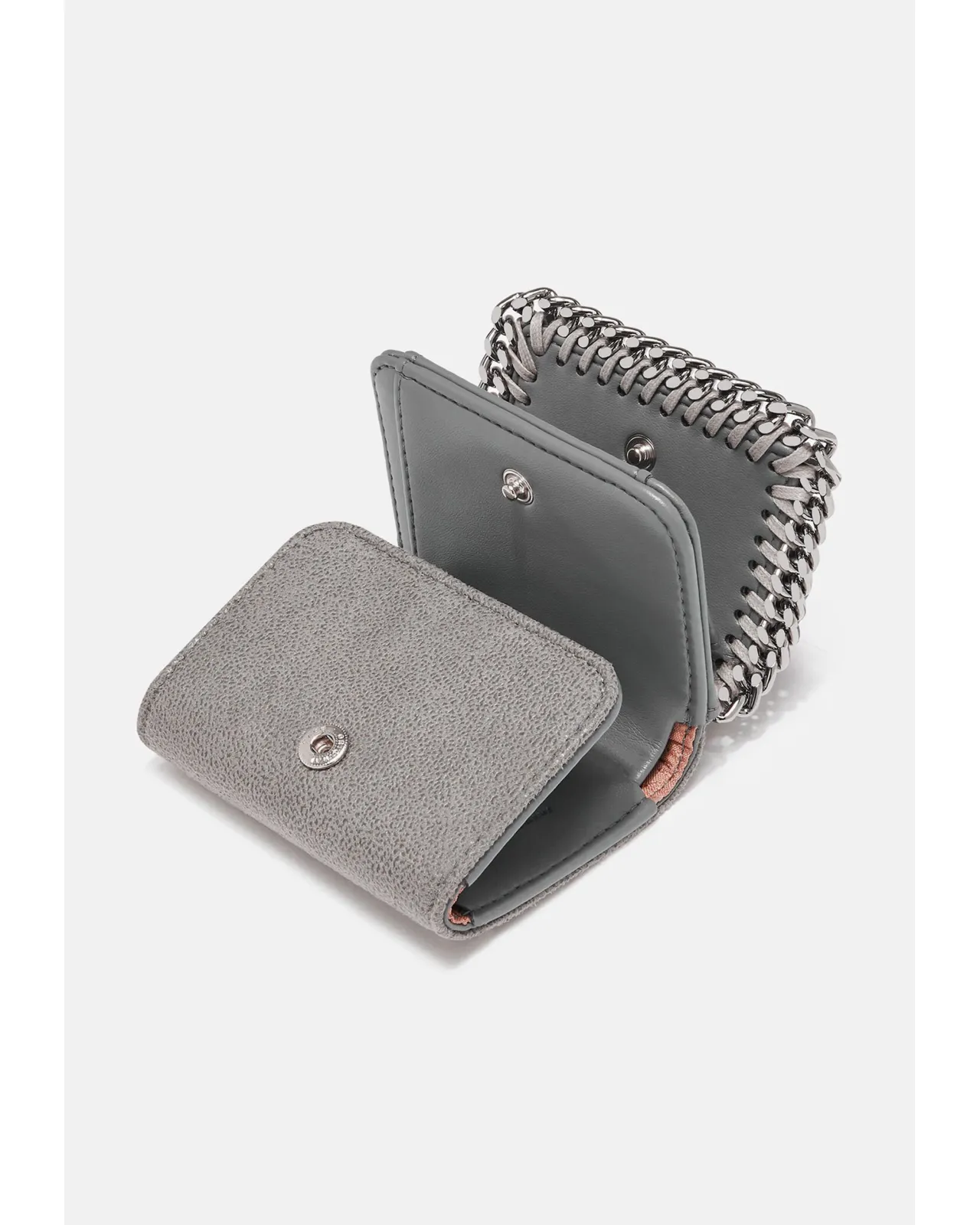 ファラベラ スモール フラップ ウォレット ミディアムスチール