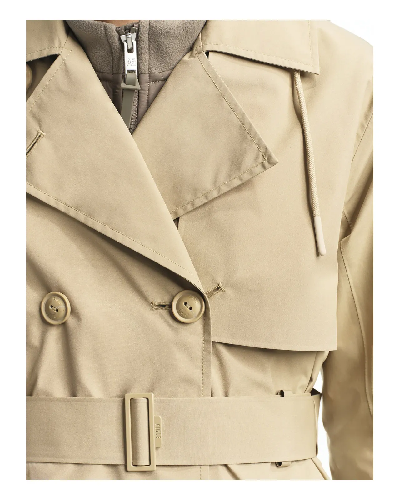 GORE-TEX ゴアテックス ミドルトレンチコート / フード取り外し可