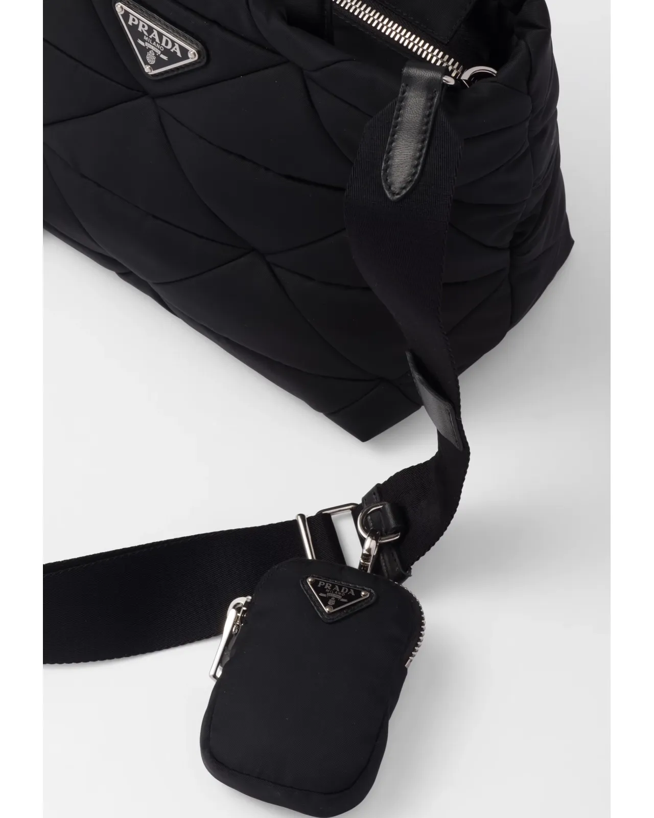 ミニ パデッドRe-Nylon トートバッグ 1BG373 RDJN F0002 V B9O