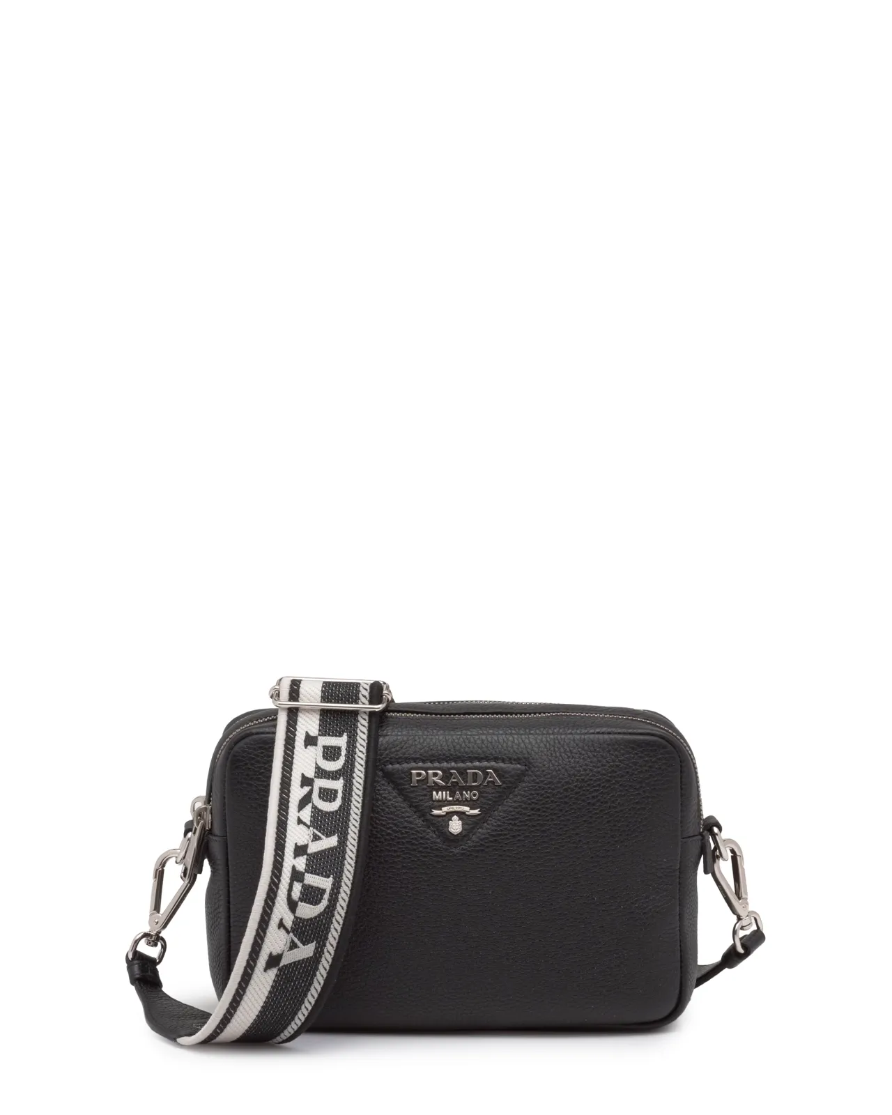 極美✨付属付き✨PRADA ケース レザー ヴィッテロムーブ 黒 極美✨付属付き✨PRADA ケース レザー ヴィッテロムーブ 黒 極美✨付属