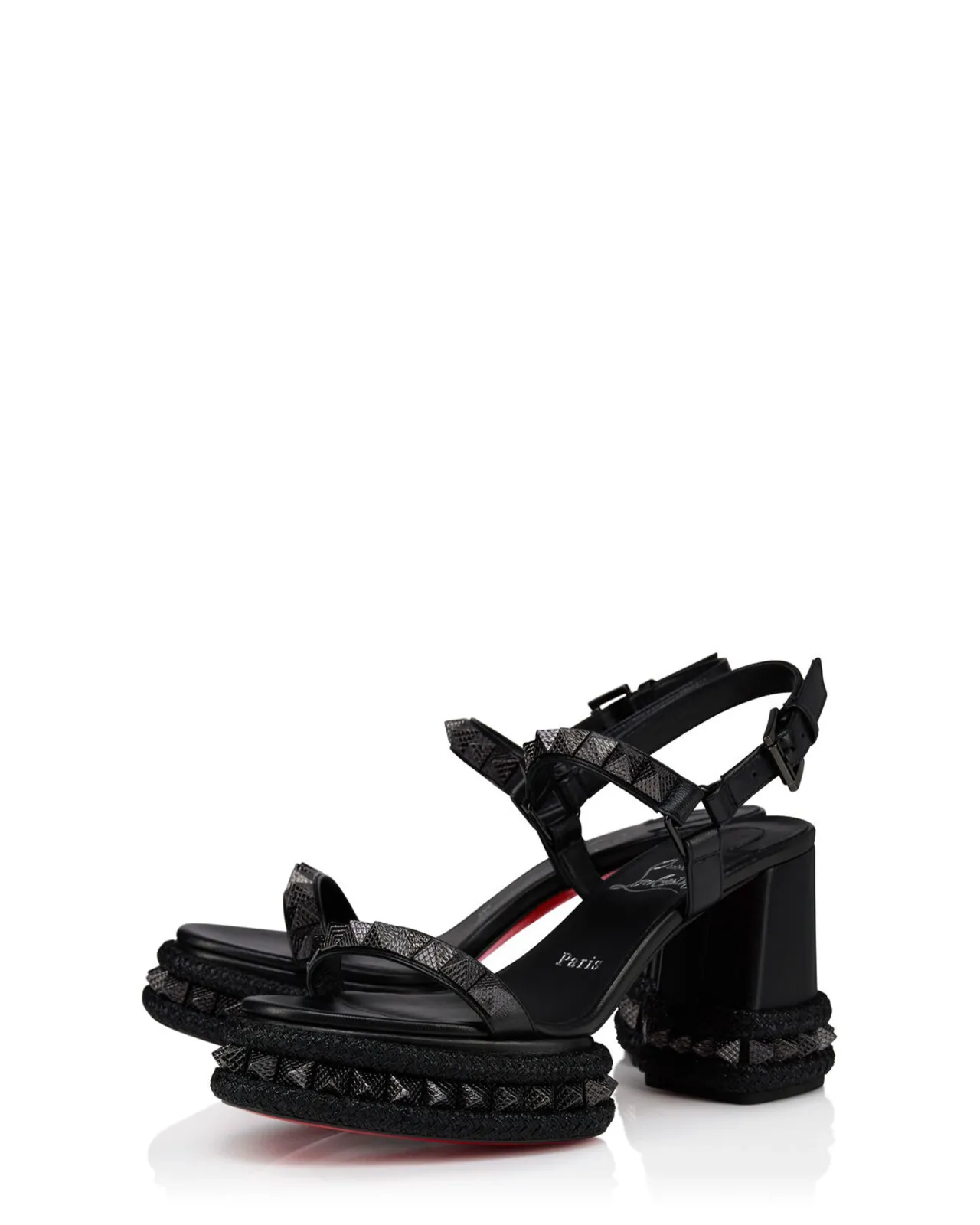 クリスチャンルブタンSuperaclou サンダル Superaclou - 130 mm Sandals - Nappa leather - Black - Women