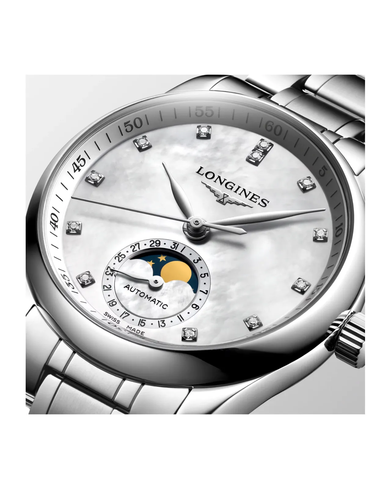 ロンジン マスター コレクション ムーンフェイズ 34mm | Matsuya Ginza
