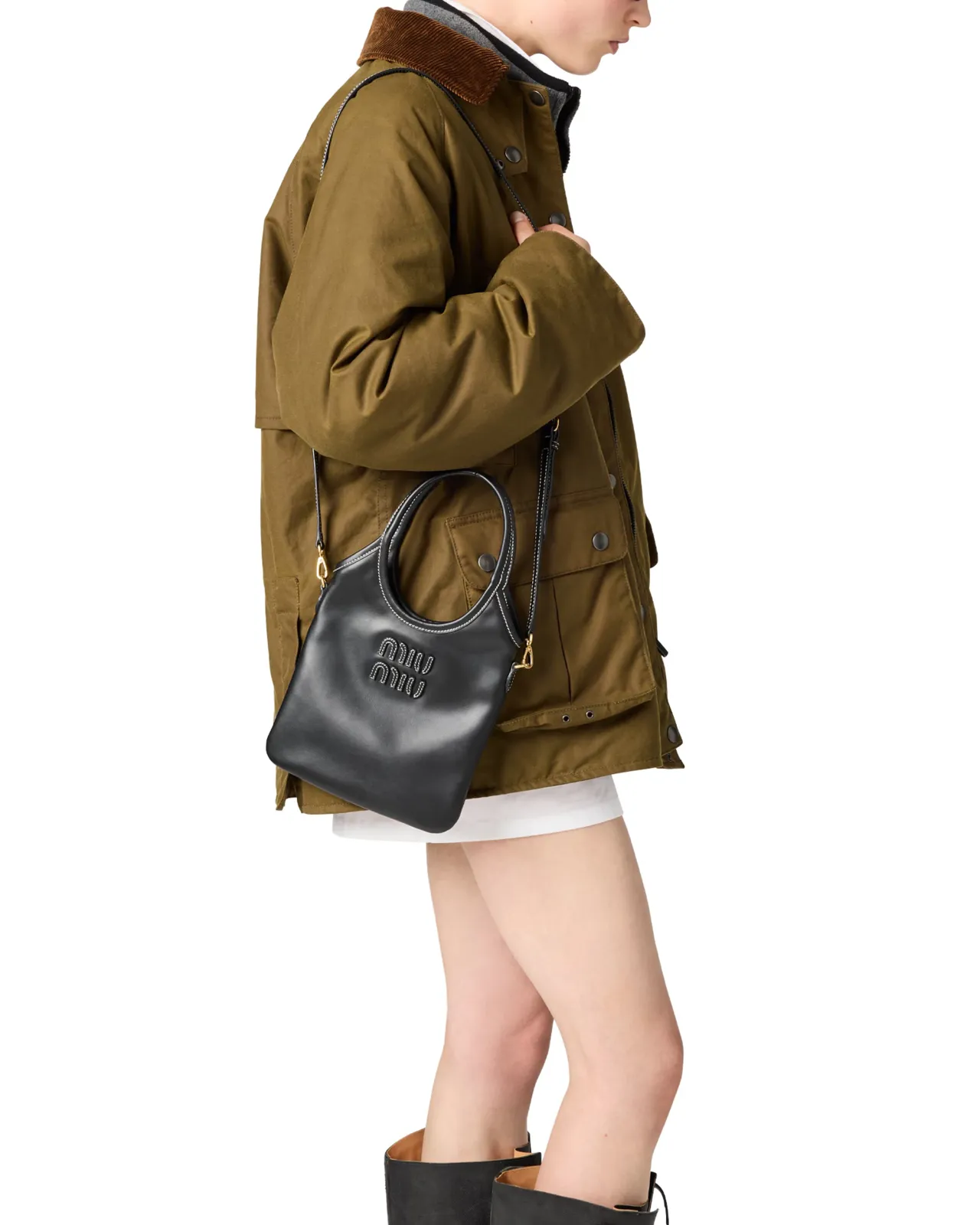 IVY レザー ハンドバッグ 5BA281 2CRW F0002 V OLN | Matsuya Ginza