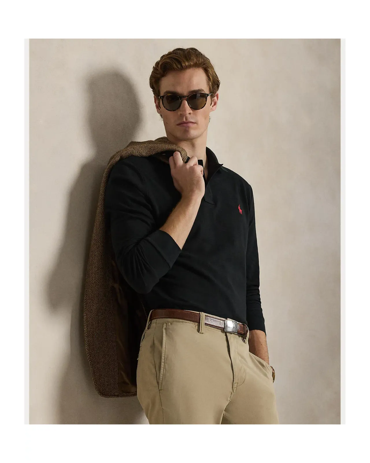 カスタム スリム フィット メッシュ ポロシャツ | Matsuya Ginza