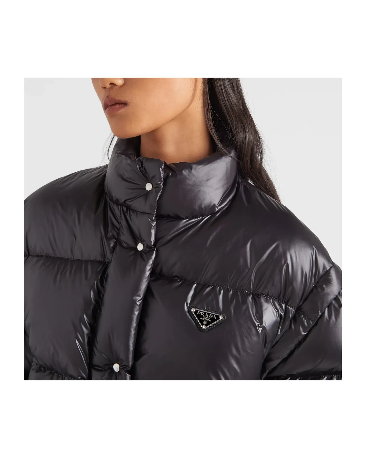 Re-Nylon コンバーチブル クロップド ダウンジャケット PRADA Re-Nylon 
