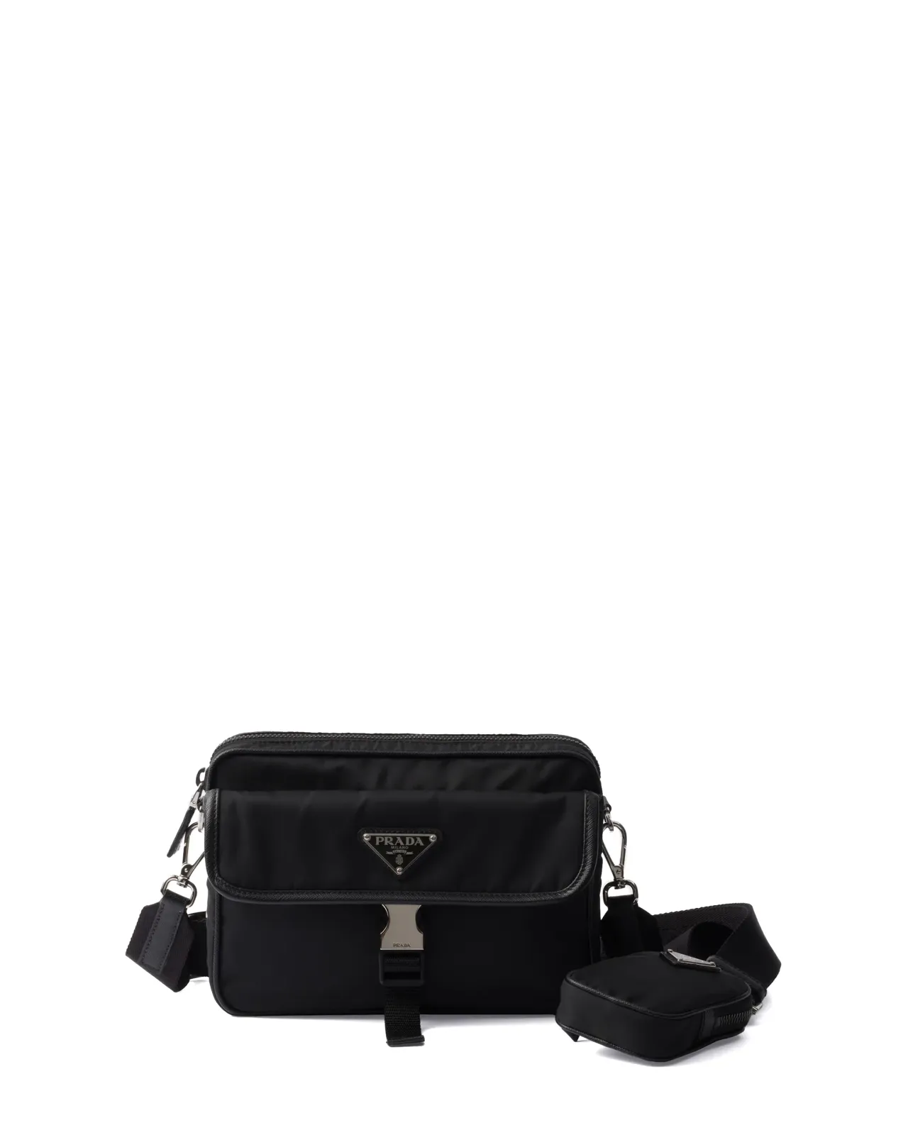 【なだぎちゃん】PRADA Re-Nylon xサフィアーノレザー PRADA Re-Nylon xサフィアーノレザー ショルダーバッグ (PRADA