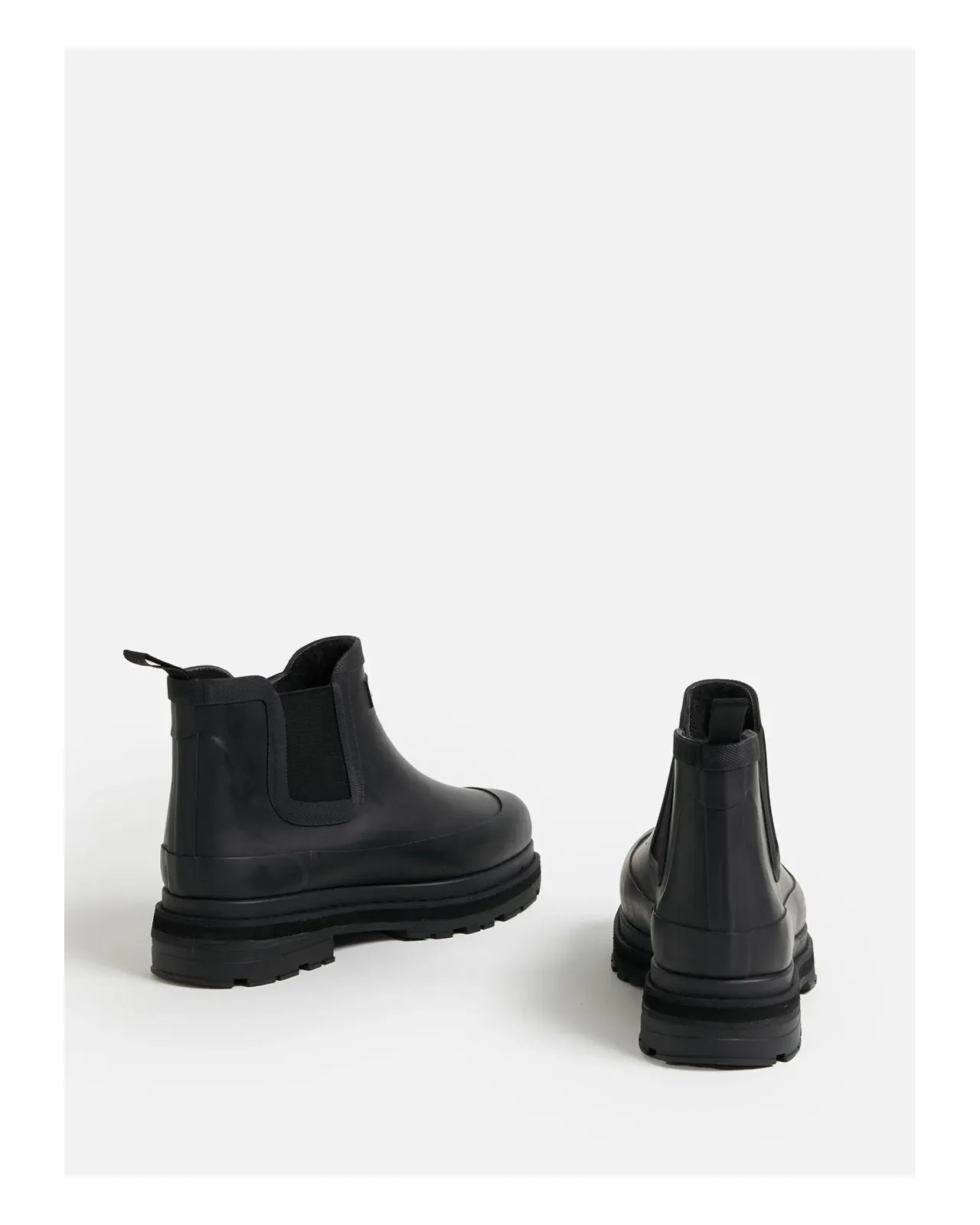 雨季 防水厚底柔软雨靴毛绒松紧侧开口/ 冬靴| Matsuya Ginza