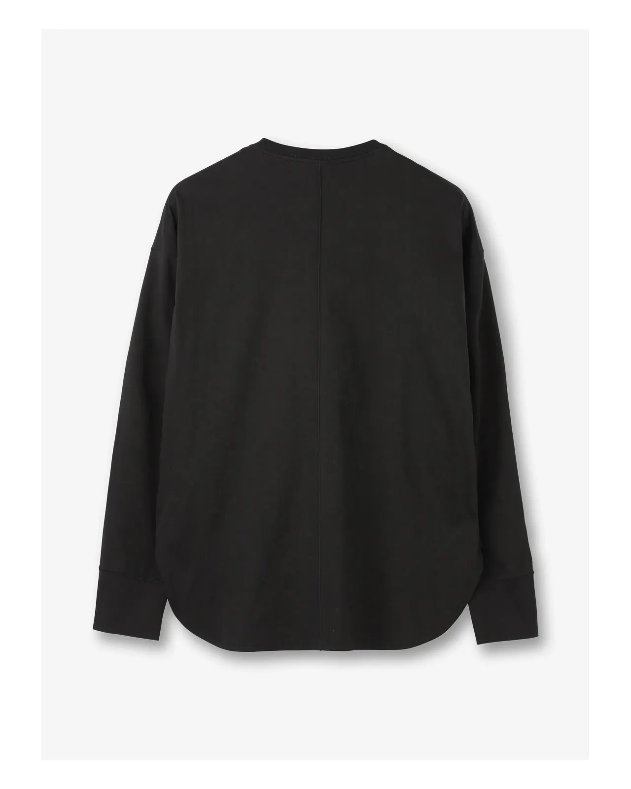 Smooth Cotton Long Sleeve T-Shirt | Matsuya Ginza