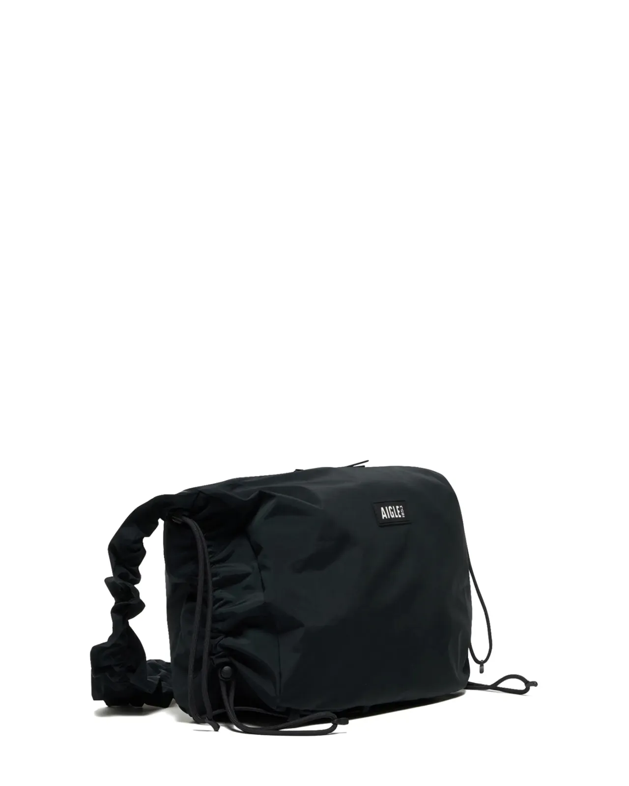 Water-repellent Ribbon Shirring Packable 2-Way Shoulder Bag 