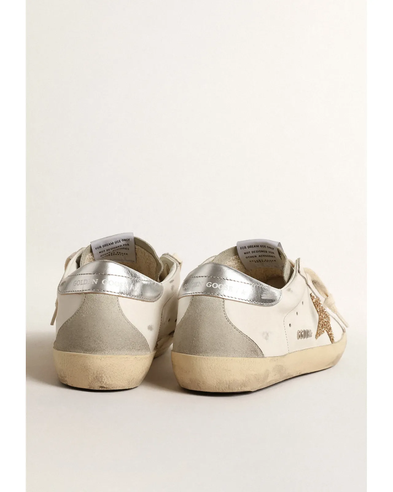 GOLDEN  SUPERSTAR ホフイト/シルバ- GOLDEN SUPERSTAR ホフイト/シルバ- Men's Super-Star in leather with