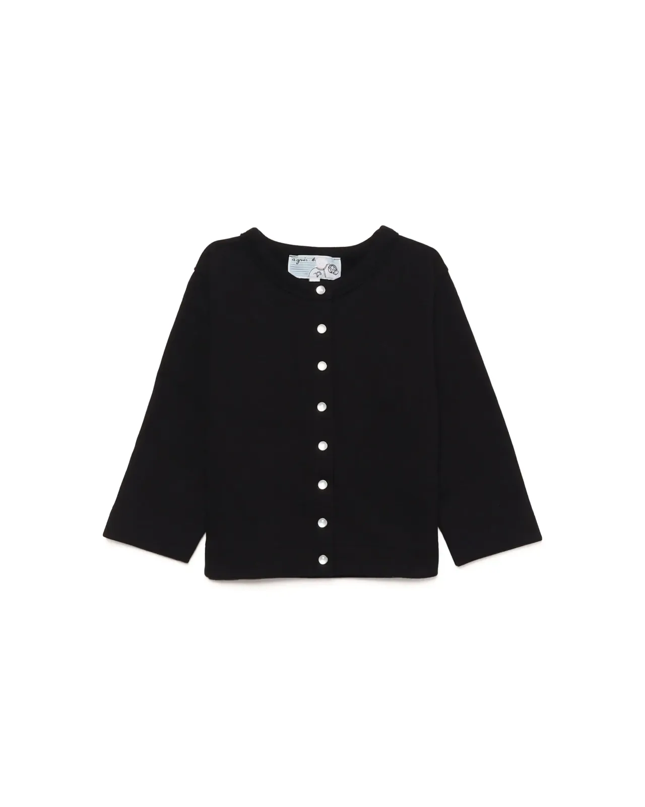 Baby Cotton Long Sleeve Cardigan Pression | Matsuya Ginza