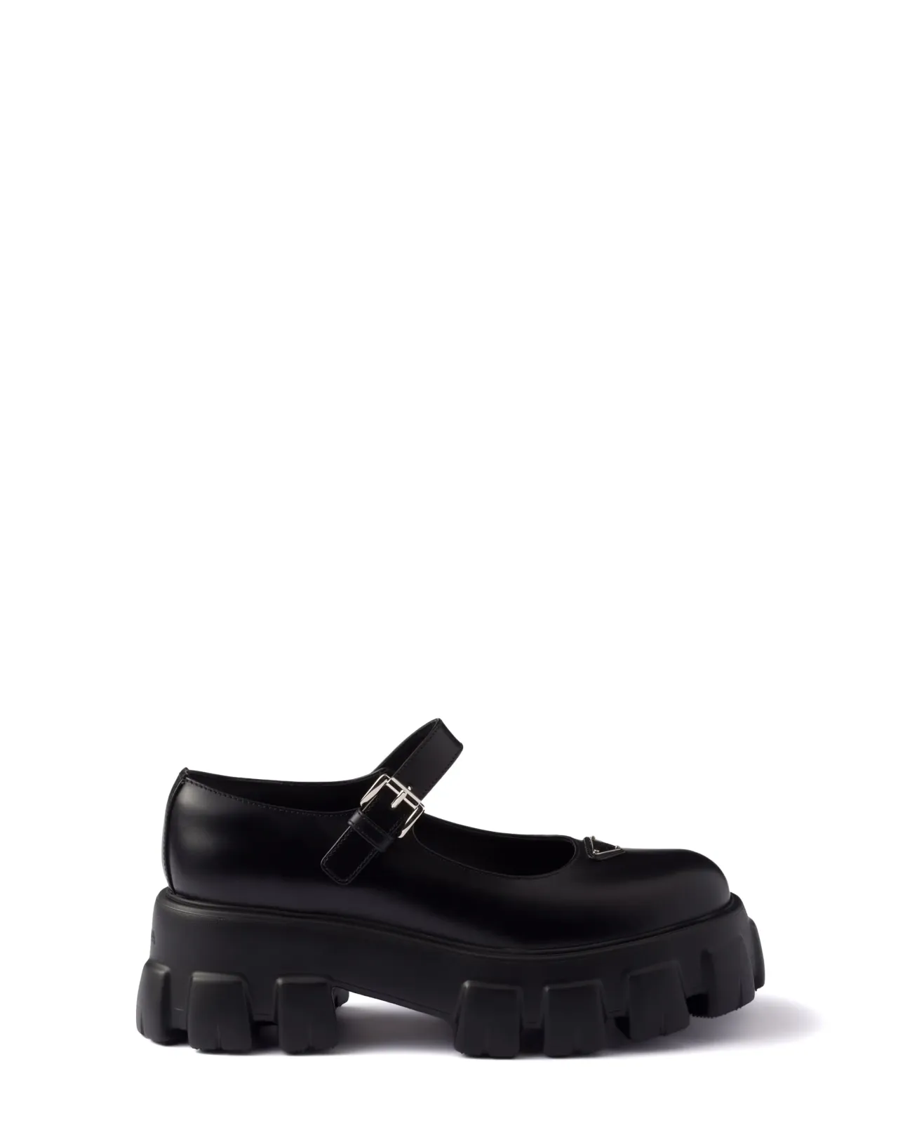 ブラッシュドレザー プラダ モノリス メリージェーン | Matsuya Ginza