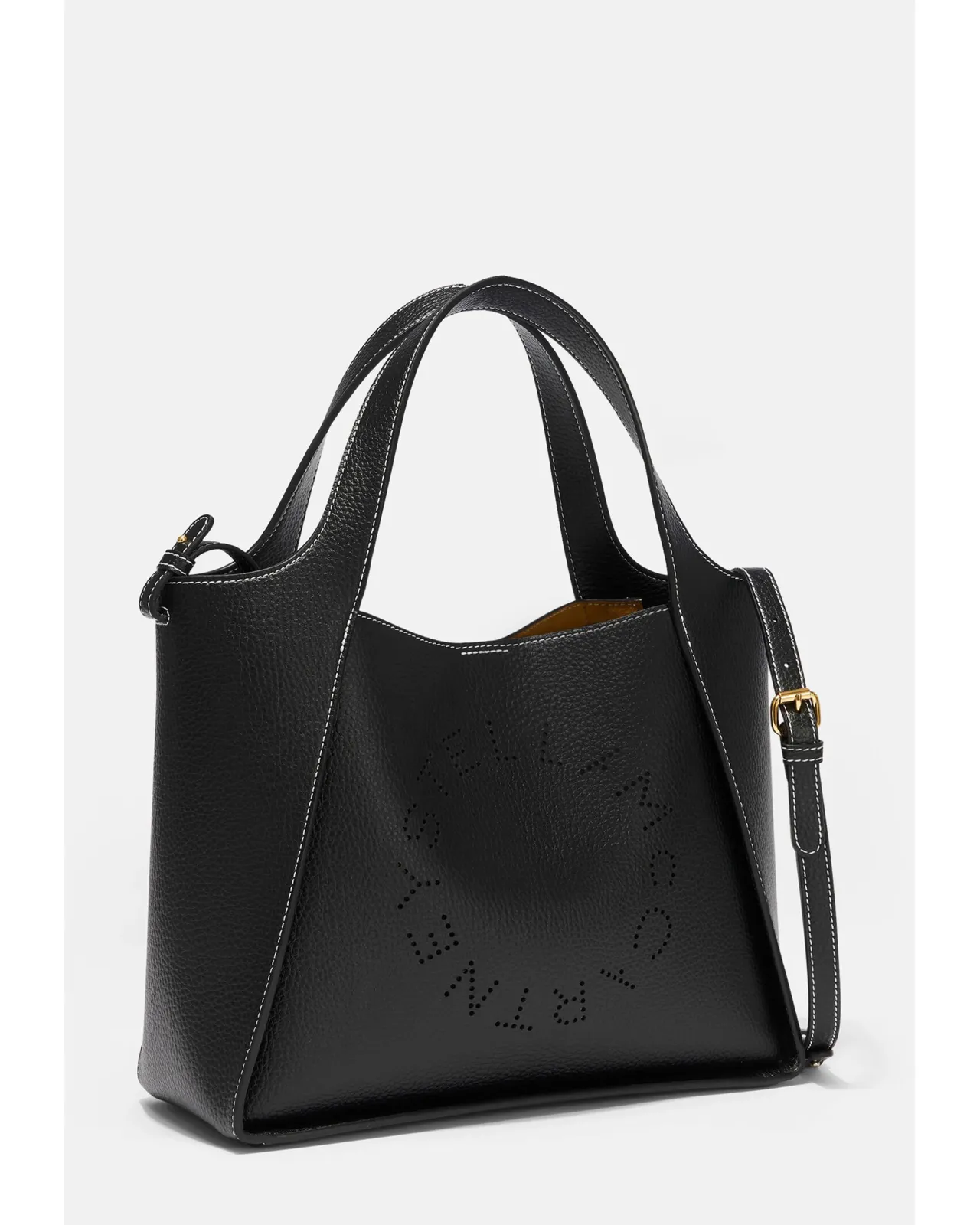 ロゴ グレイン オルター マット クロスボディバッグ ブラック