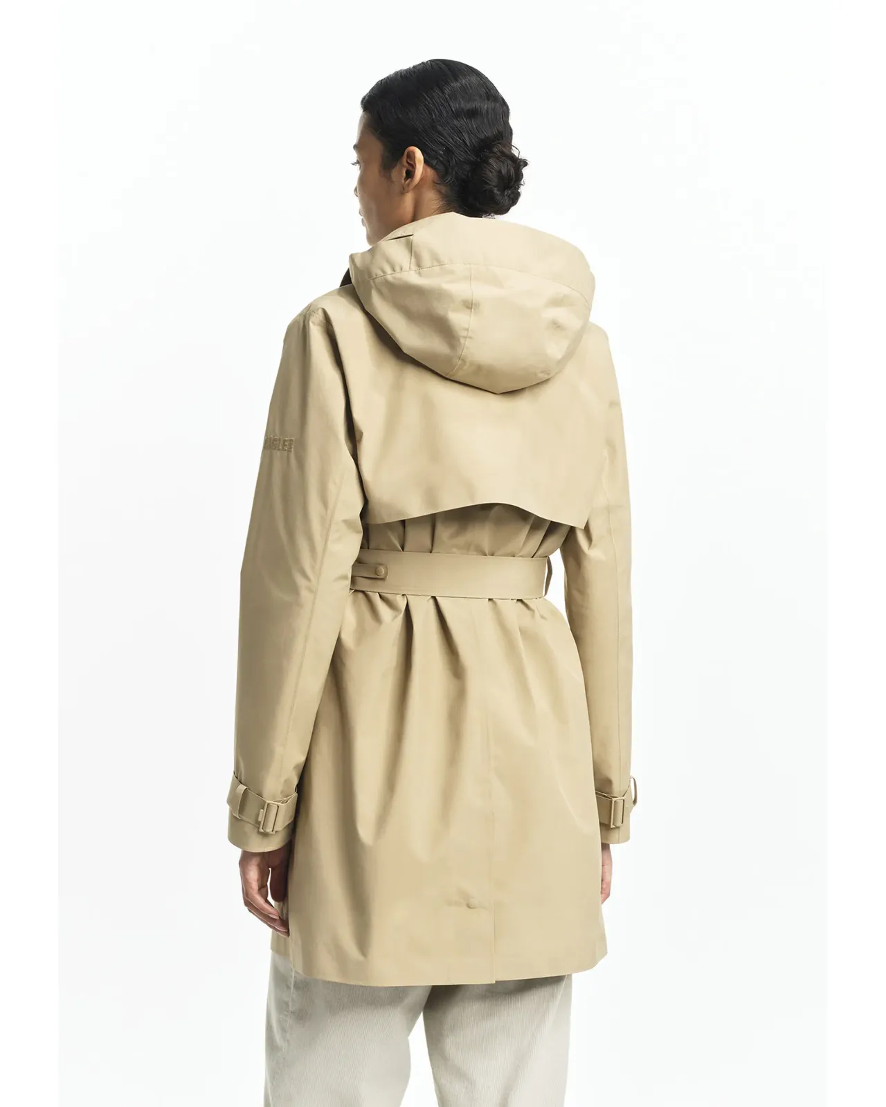 AIGLE GORE-TEX ゴアテックス フーデッドトレンチコート メンズL AIGLE｜GORE-TEX 防水 透湿 防風 ゴアテックス フーデッドロング