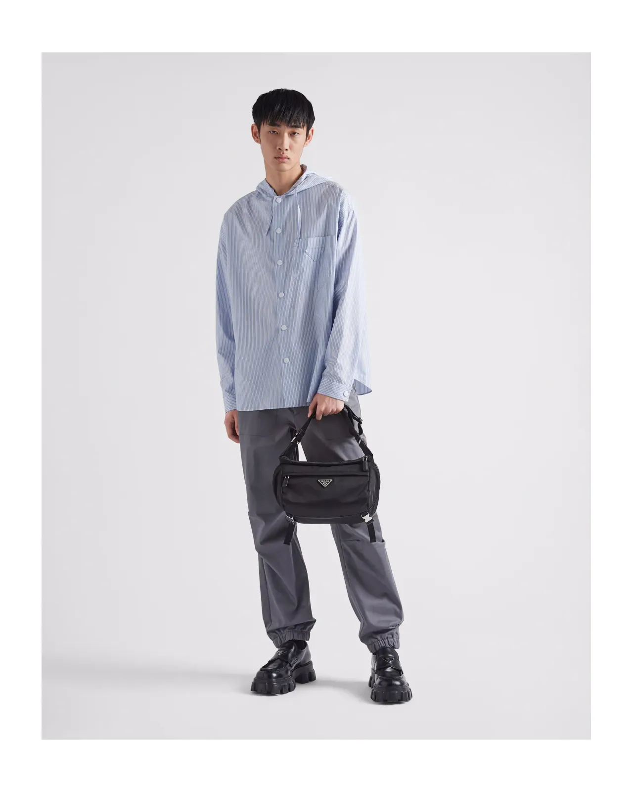 Re-Nylon xサフィアーノレザー ショルダーバッグ | Matsuya Ginza