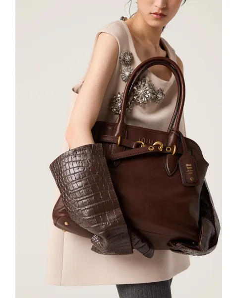 agnès b. メタリックブラウン 新品未使用ハンドバッグ　ナッパレザー アバンチュール ナッパレザー バッグ 5BG291 2BBL F0NBL V OON