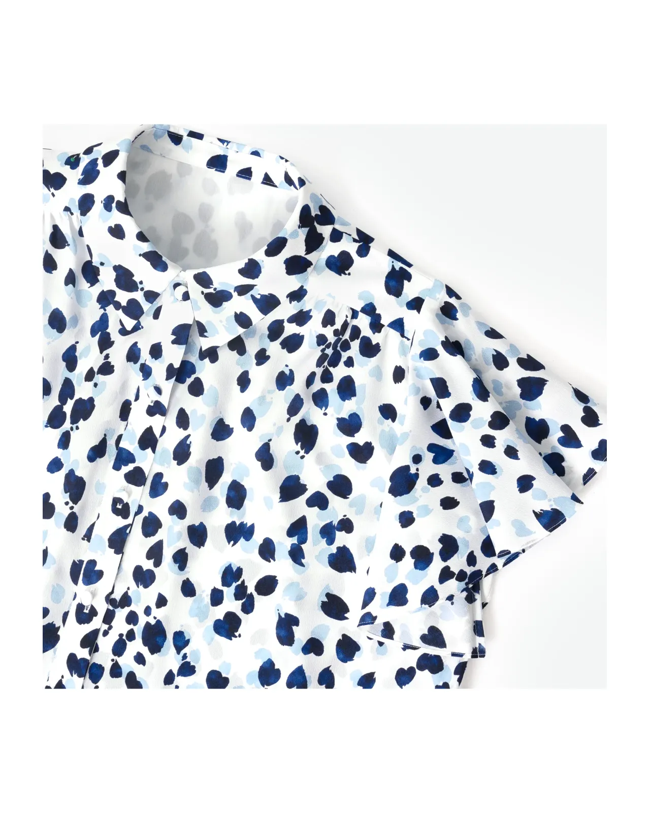 Heart Leopard Print Blouse | Matsuya Ginza