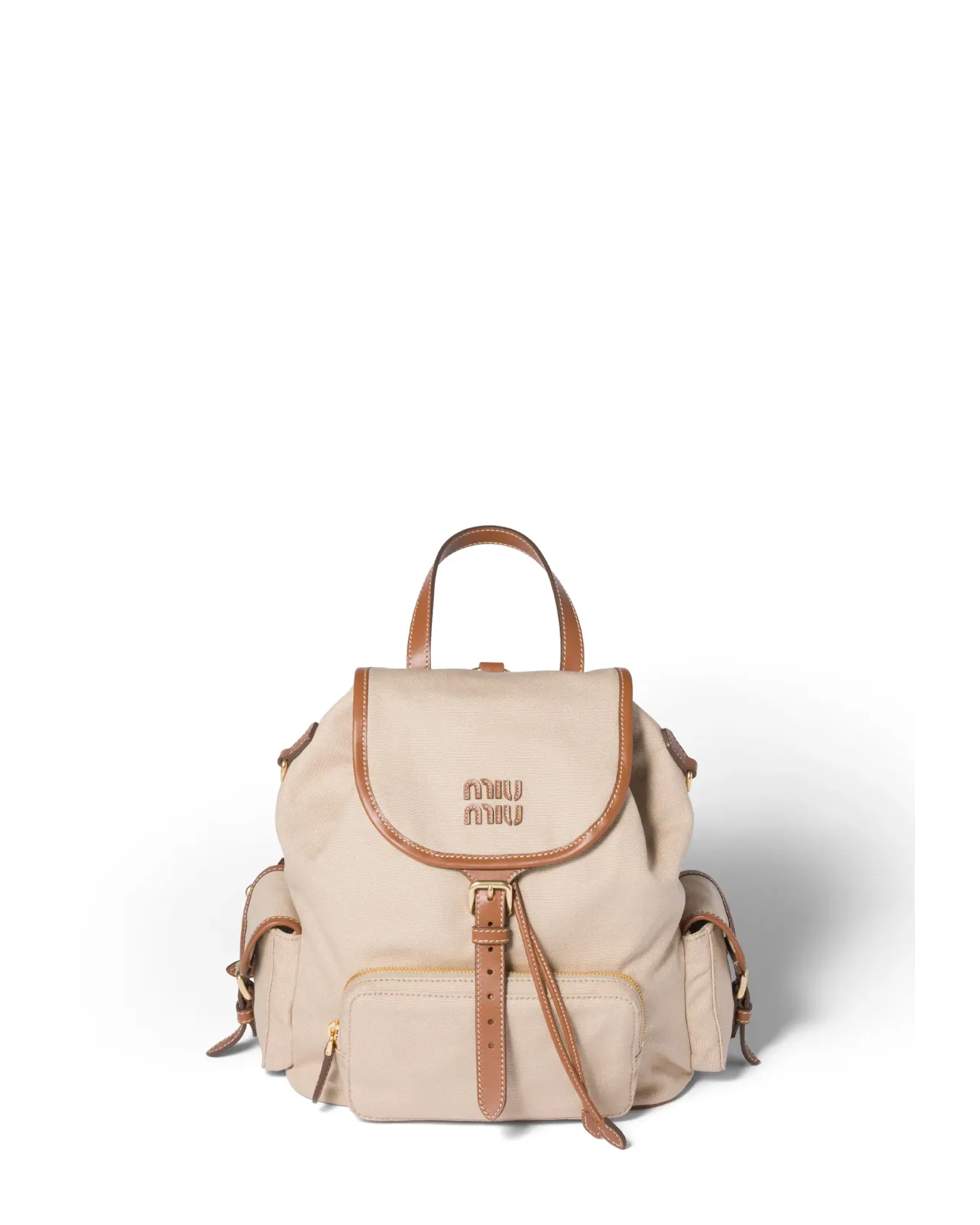 Canvas x Leather Backpack | Matsuya Ginza