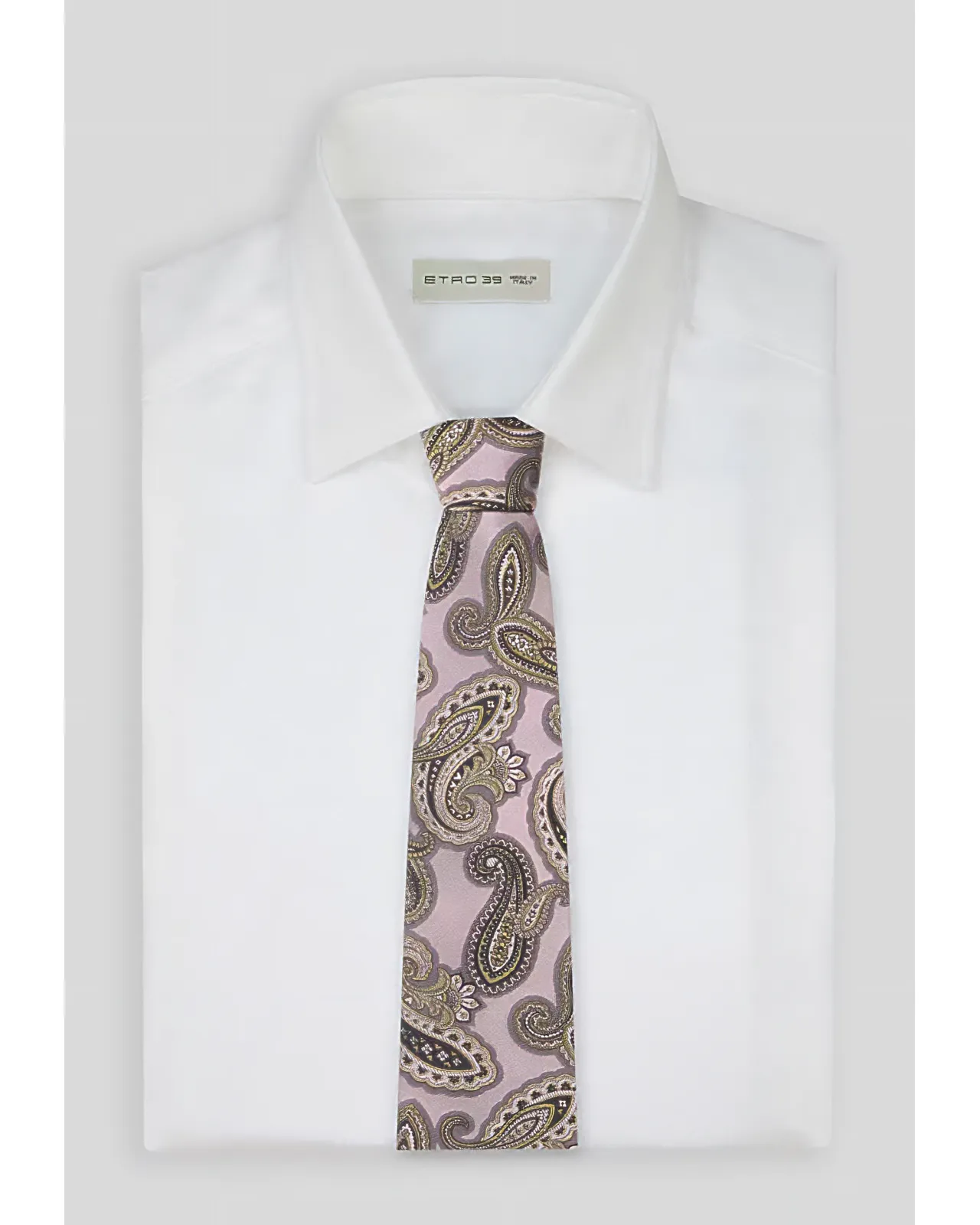 美品✨】バレンシアガ ペイズリー柄 グレー系 白藤灰黄 ジャガード