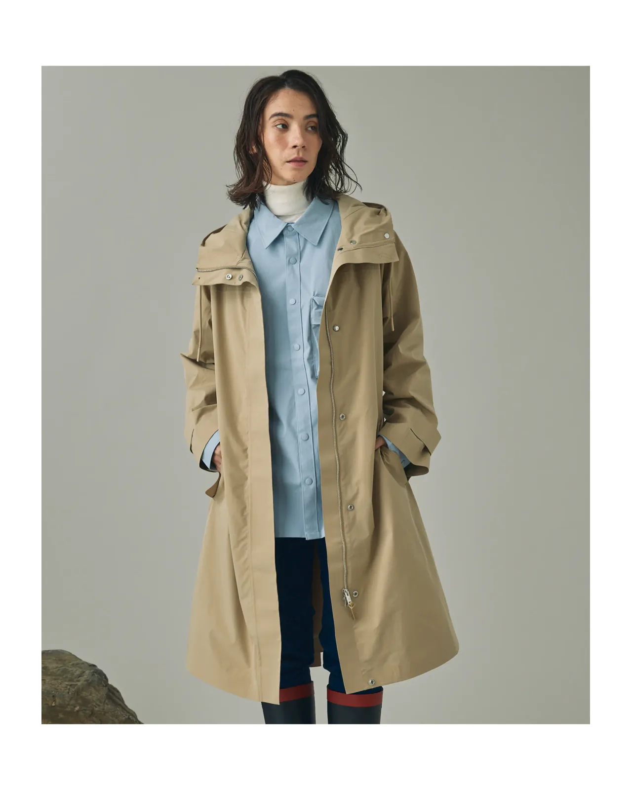 Breathable and waterproof trench coat | Matsuya Ginza
