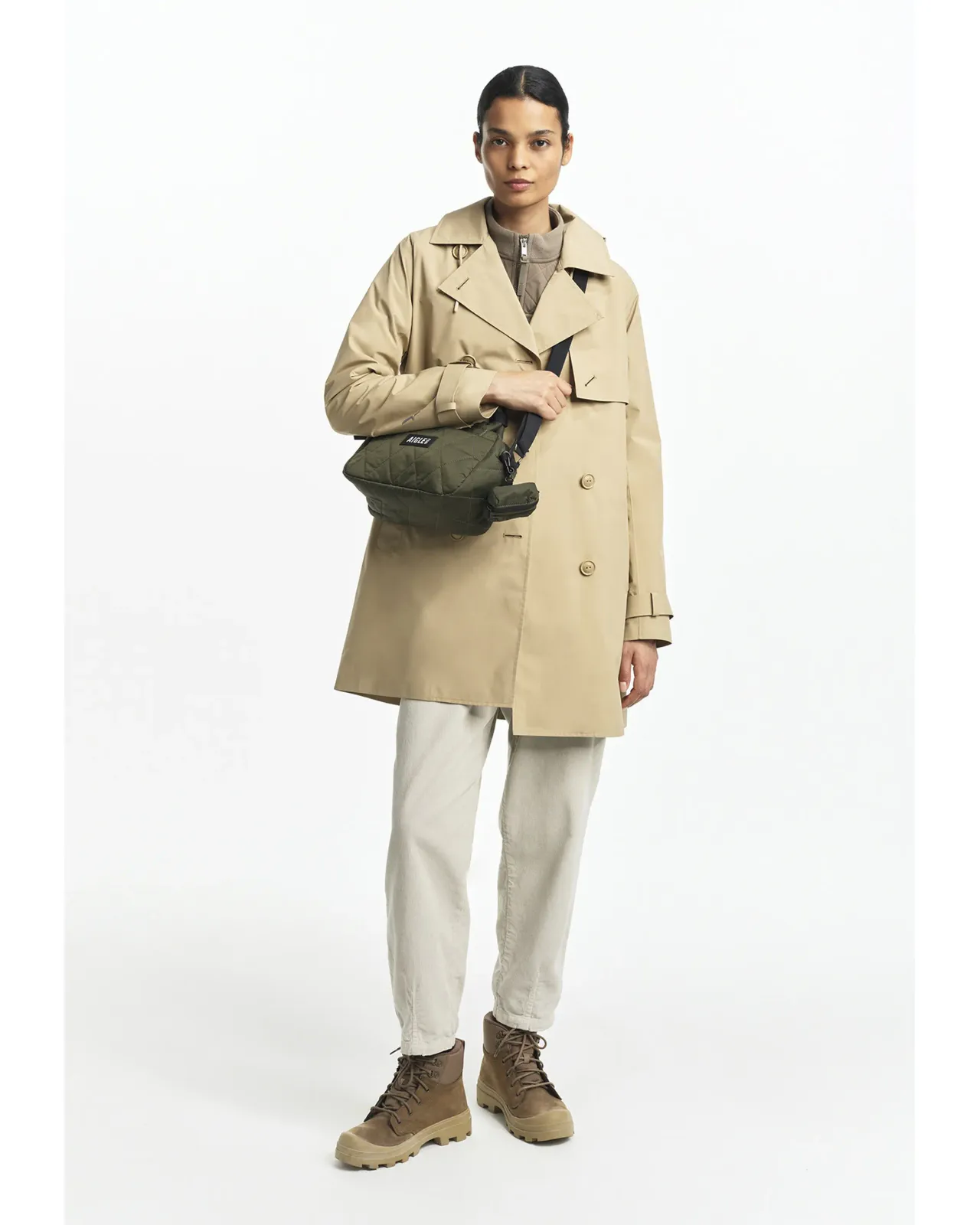 エーグル　トレンチコート　ゴアテックス　フード取外し可 AIGLE（エーグル） トレンチコート コート GORE-TEX ゴアテックス 防水
